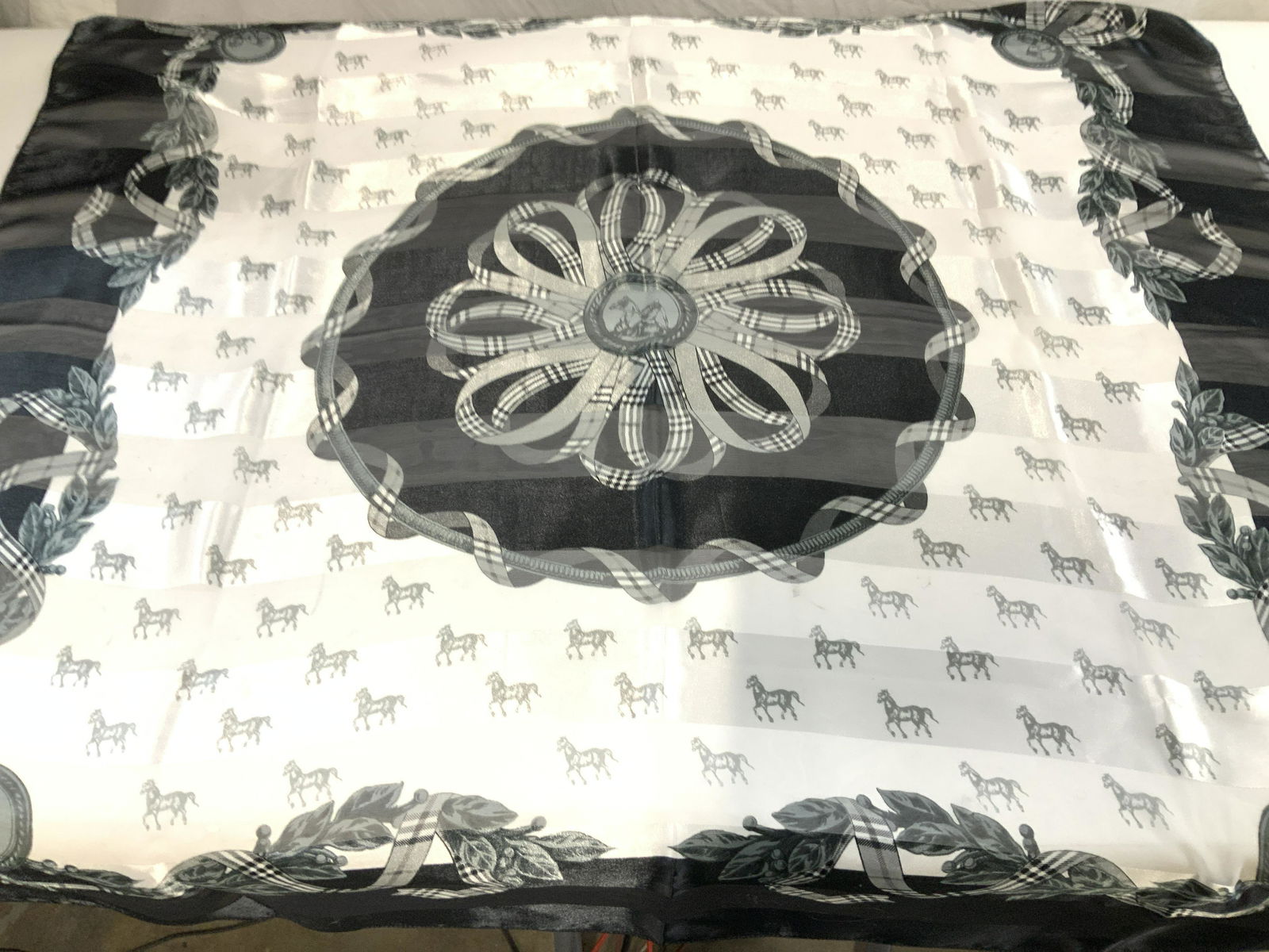 Horse Motif Oversized Scarf (1 of 7)