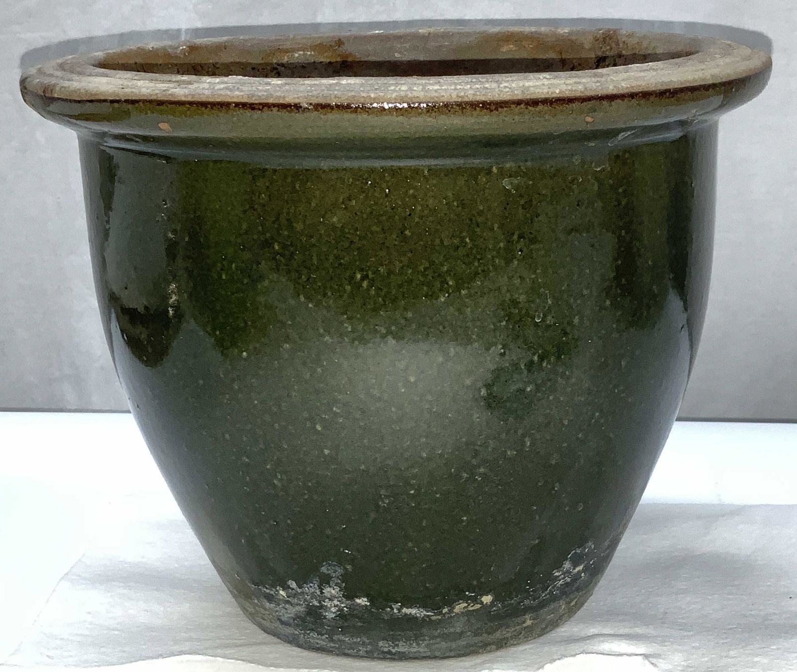 2 Salt Glazed Ceramic Planters (1 of 6)