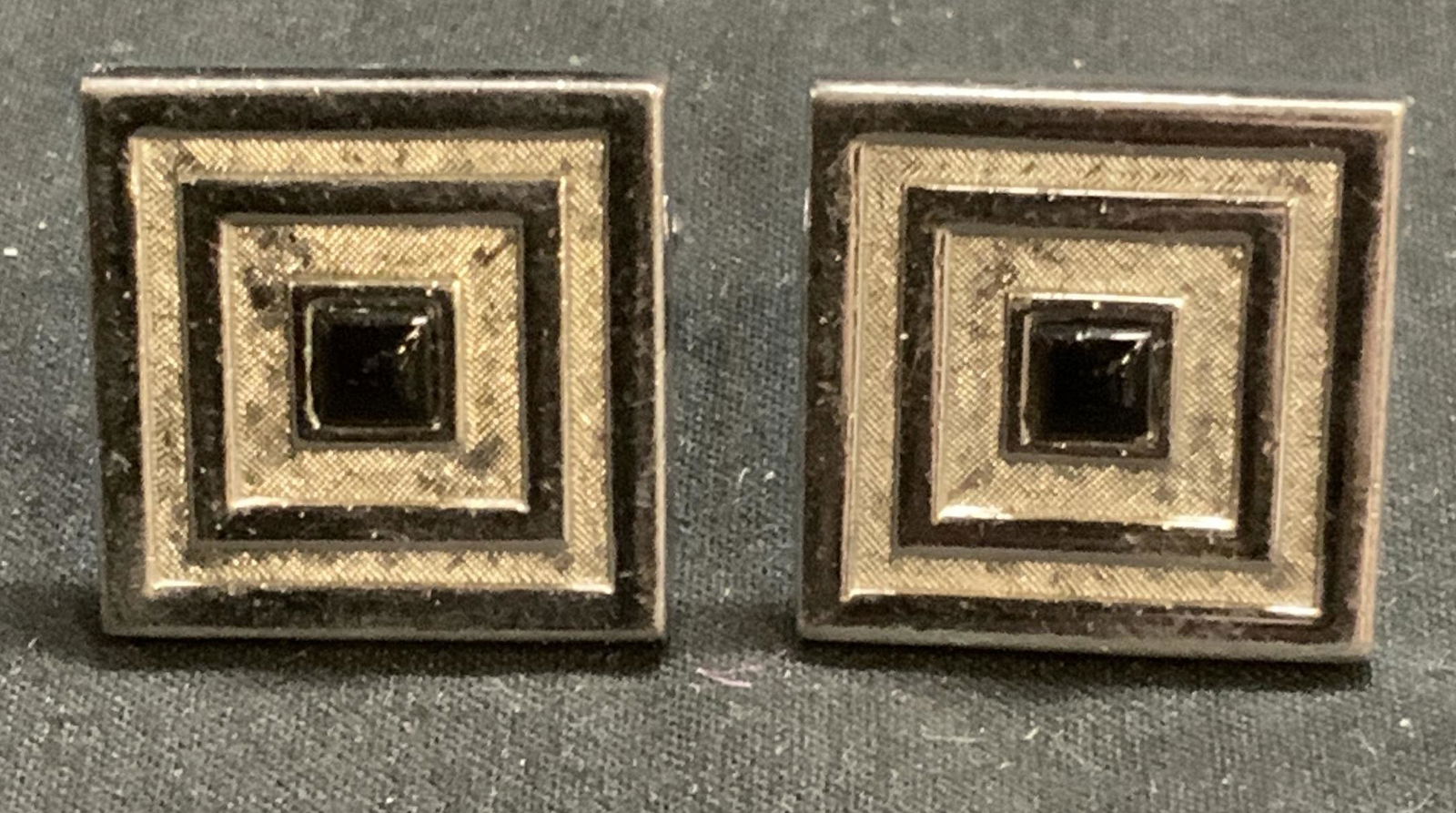 SWANK Silver Tone Square Cufflinks, Accessories (1 of 6)