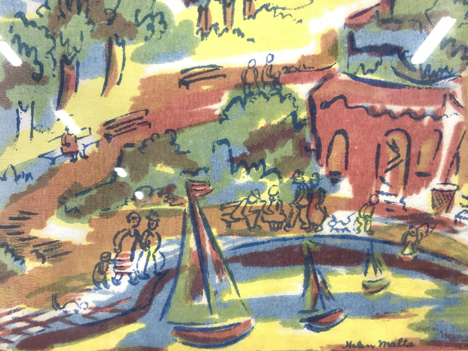 HELEN MALTA Central Park NYC Serigraph (1 of 10)