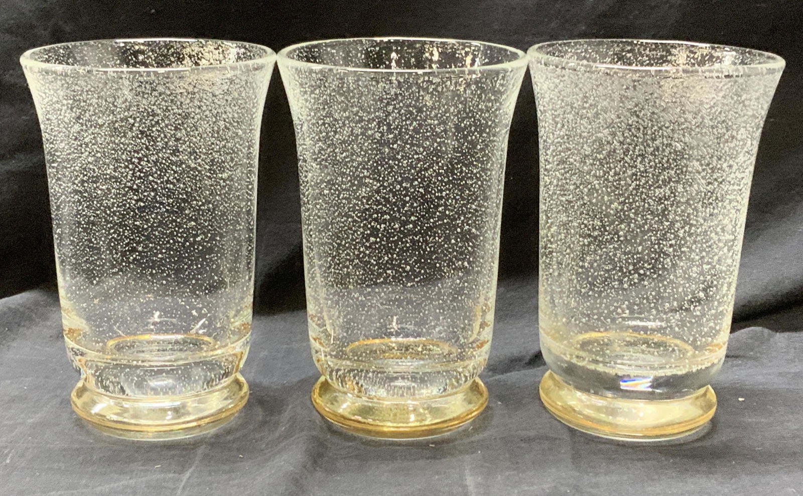 Set 10 Thick Walled Art Glass Tumblers (1 of 6)