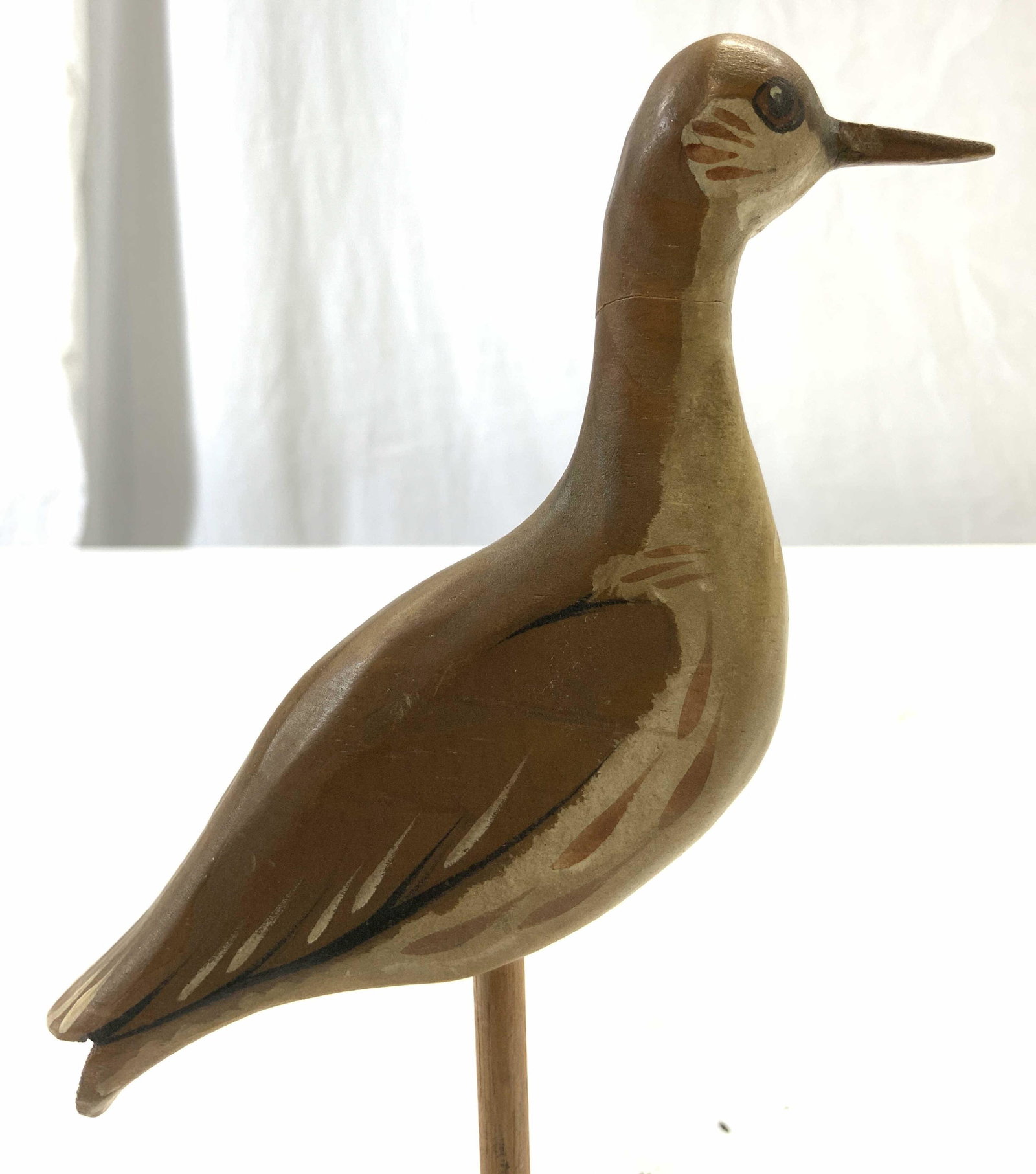 SANDPIPER WK LAKE H Painted Carved Wood Bird Fig (1 of 6)