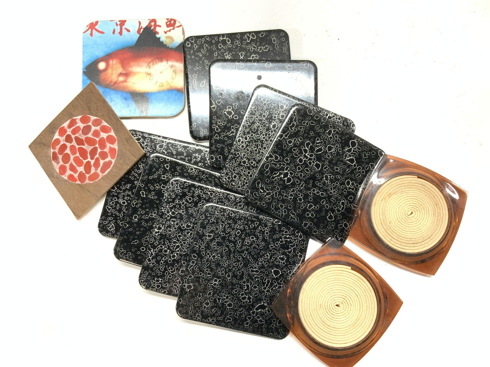 Vintage Coasters Lot 18 Russion, MCM, More (1 of 6)