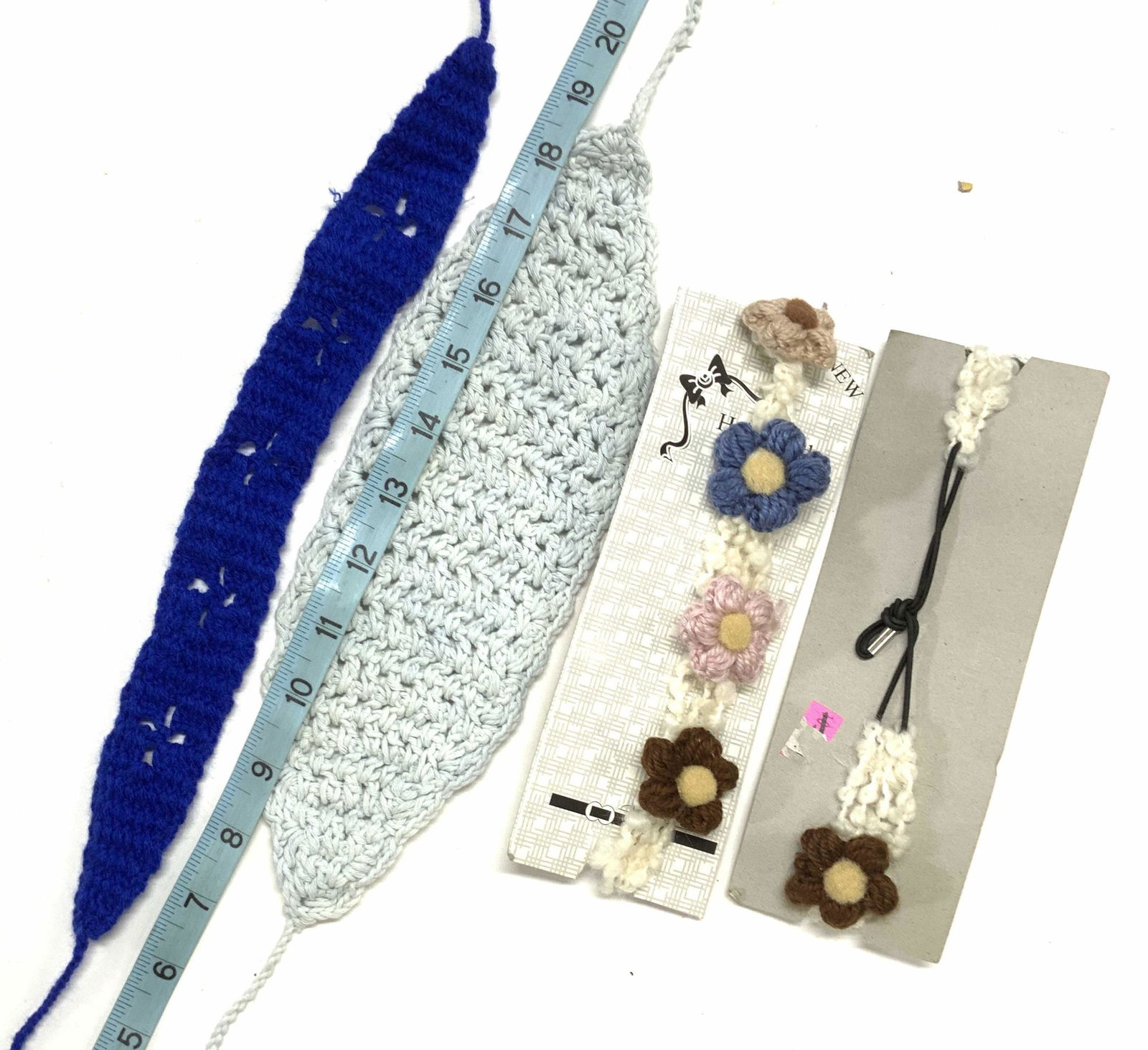 Lot 19 Hand Knit Hand Crochet Headbands (1 of 7)