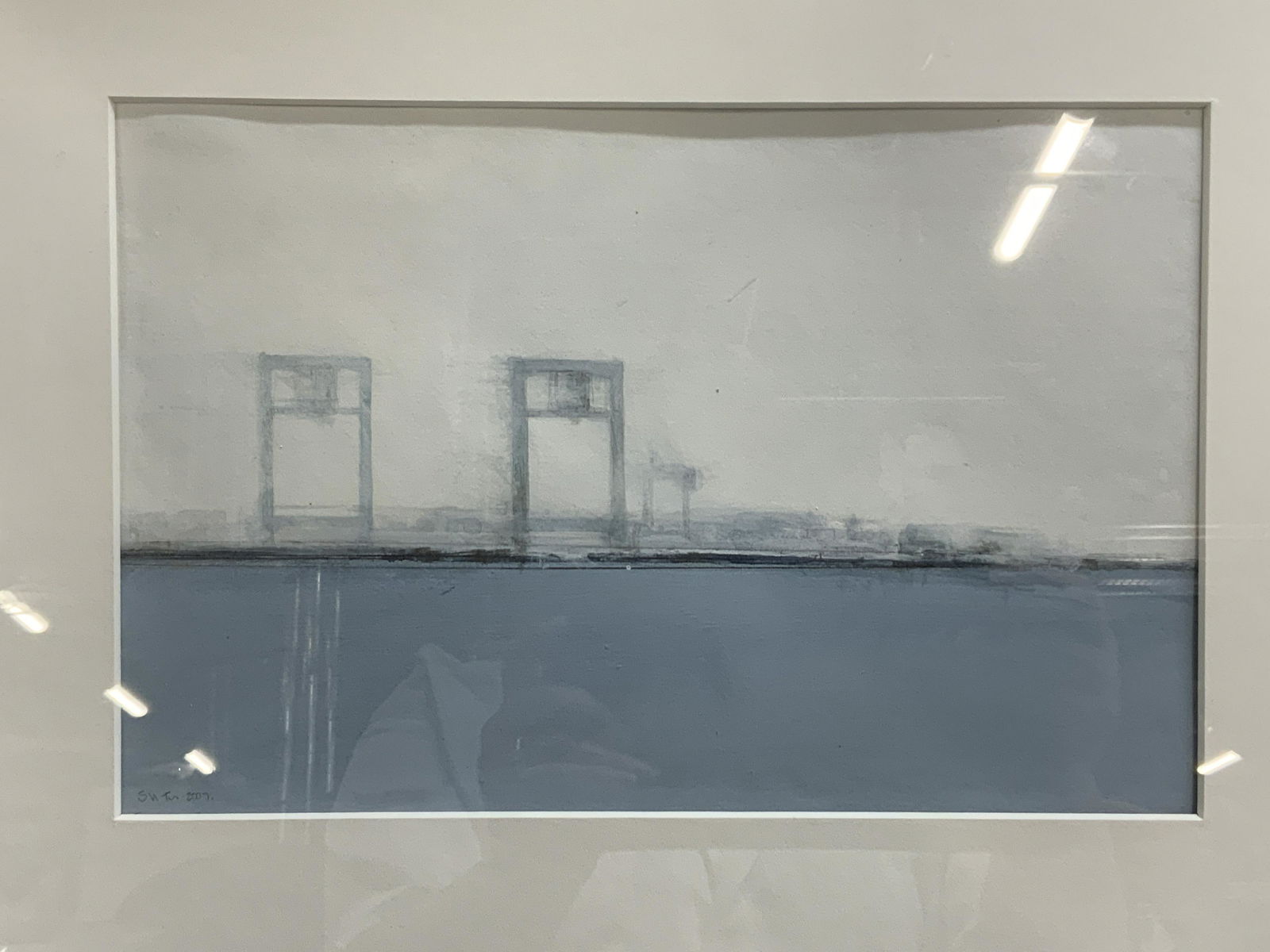 Signed Framed Abstract Painting (1 of 7)