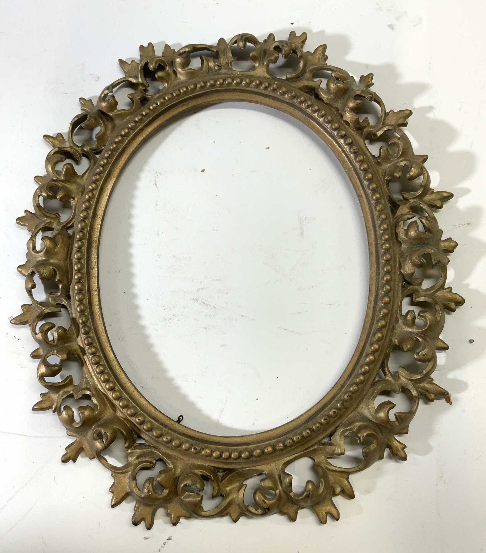 Vintage Oval Gilded Metal Picture Frame (1 of 6)