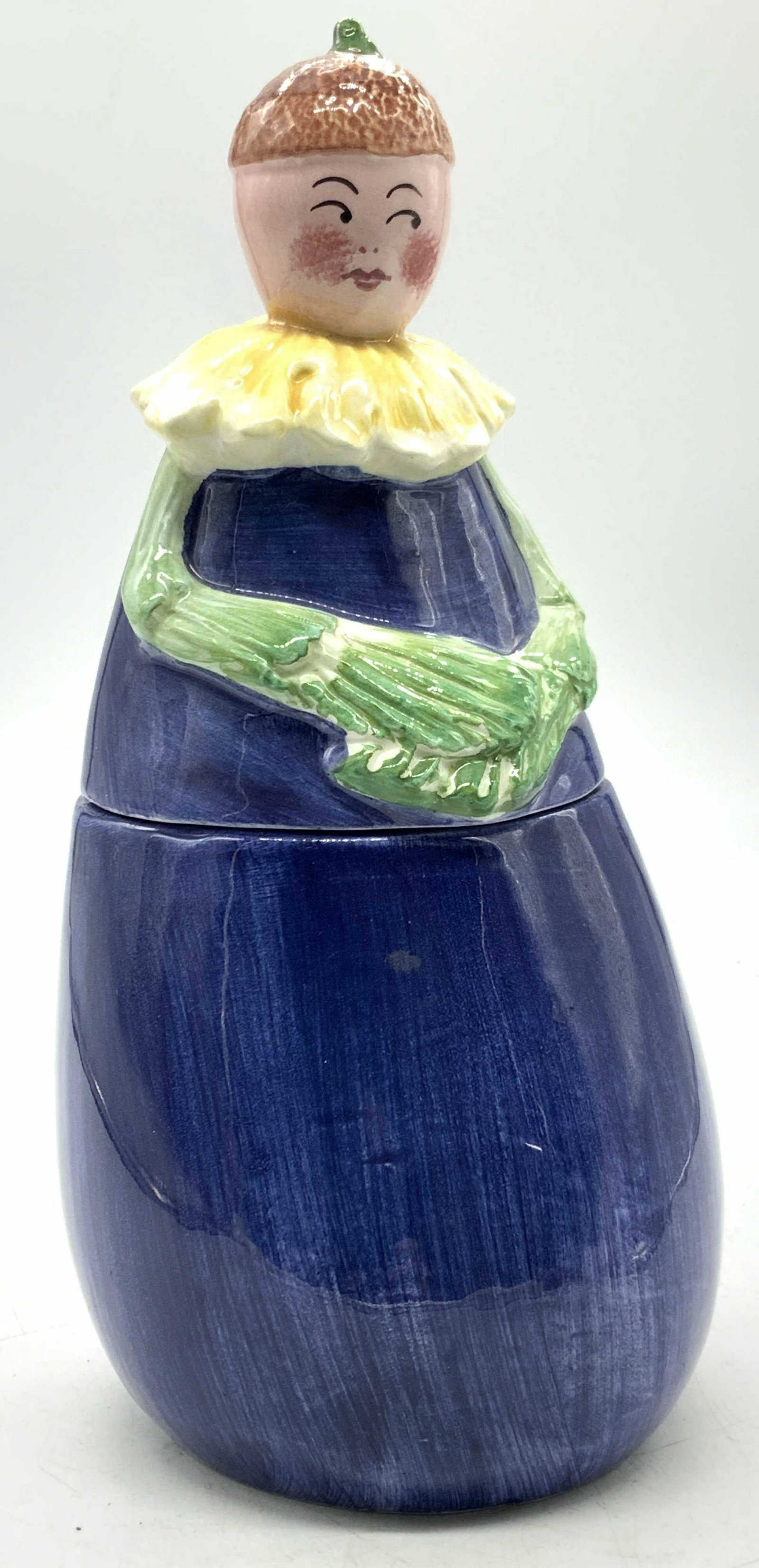 NEIMAN MARCUS Hand Painted Ceramic Covered Vessel (1 of 9)