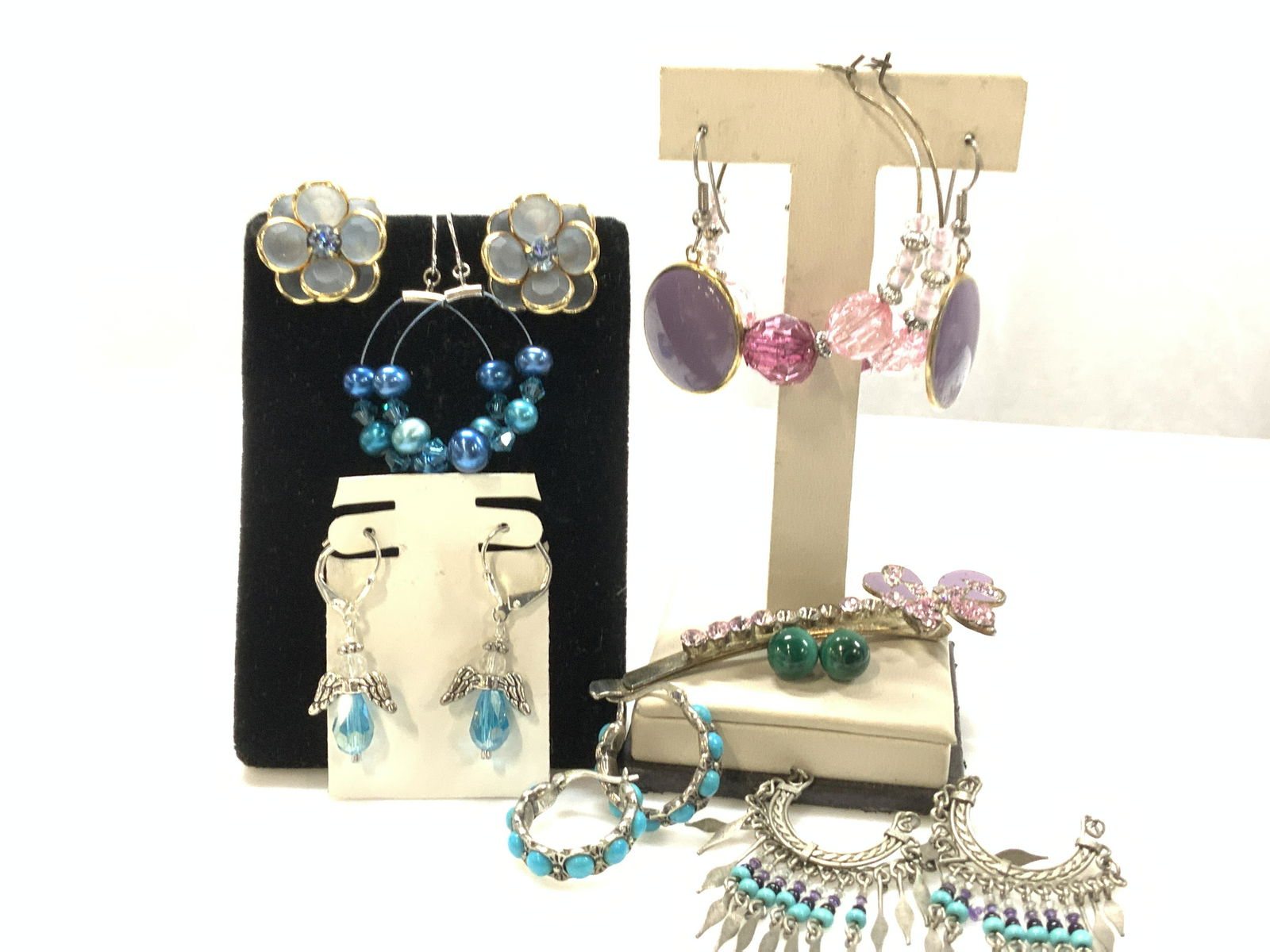 Lot 16 Jewelry, Sterling Silv+Turquoise, Malachite (1 of 9)