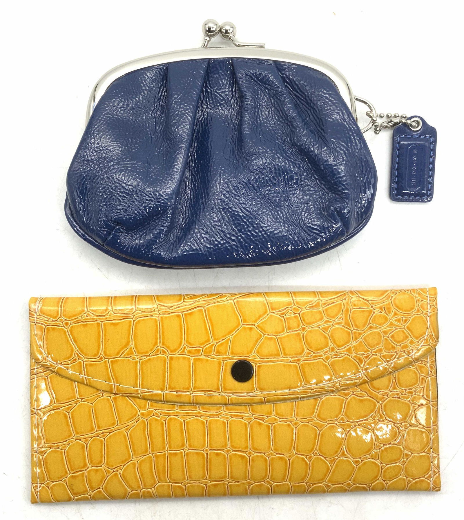 Lot 2 COACH Patent Leather Coin Purse NWT More (1 of 8)