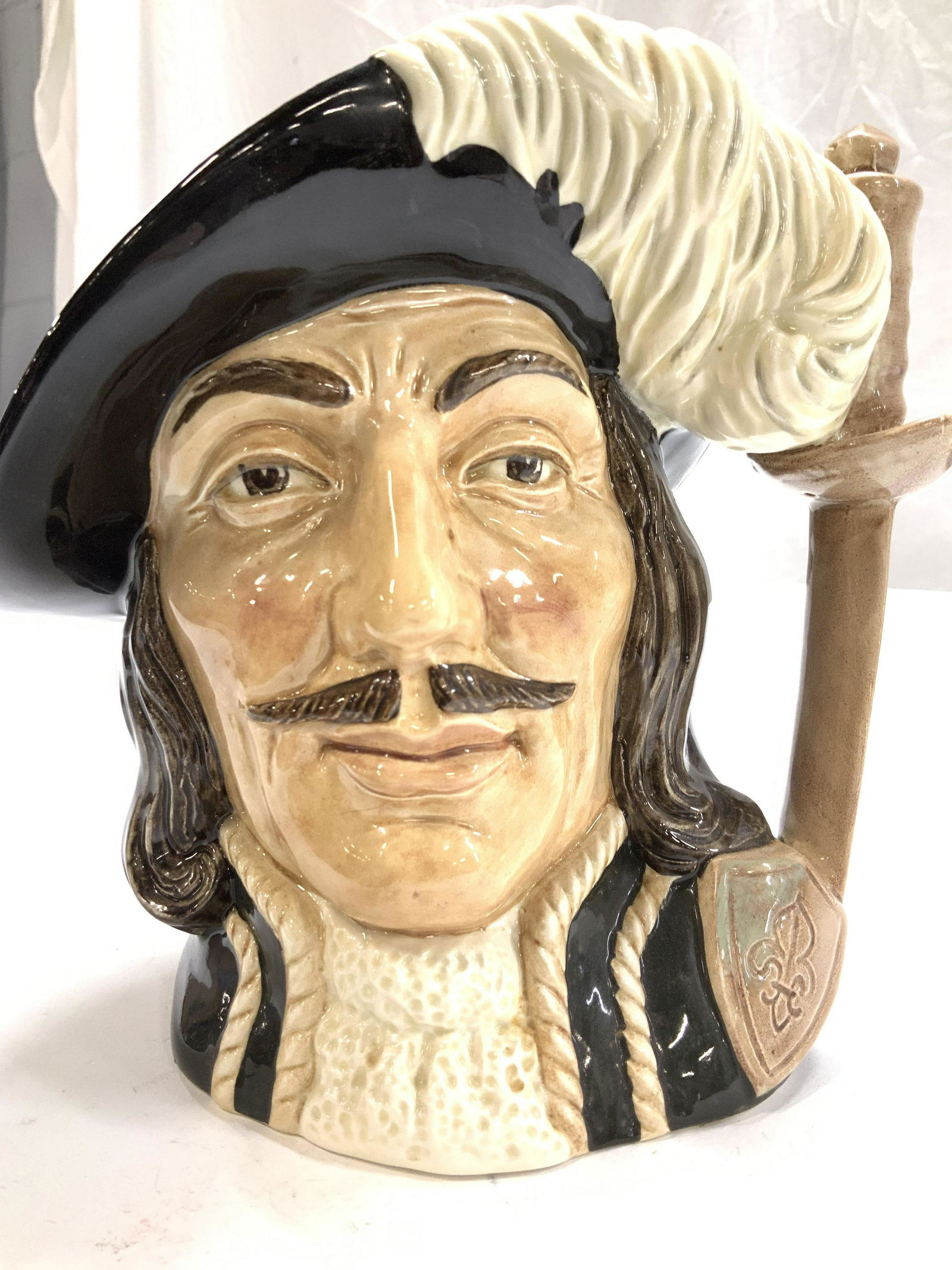 Royal Doulton ATHOS Musketeer Toby Mug, England (1 of 6)