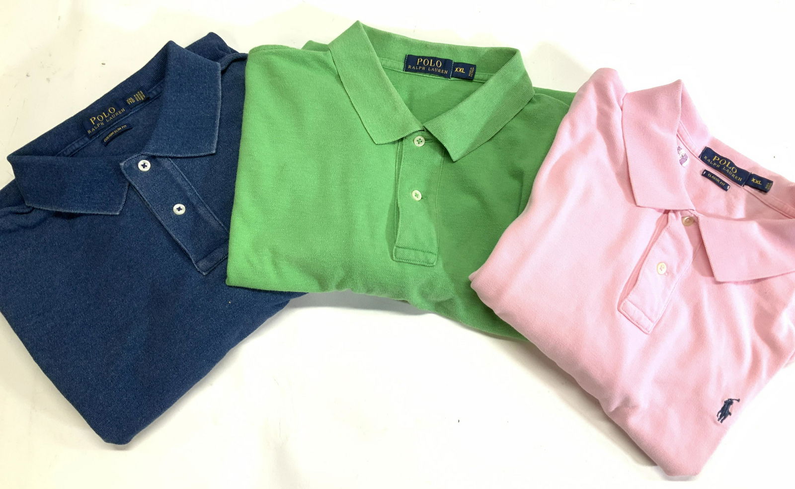 3 Polo Ralph Lauren Cotton Polo Shirts, XXL (1 of 8)
