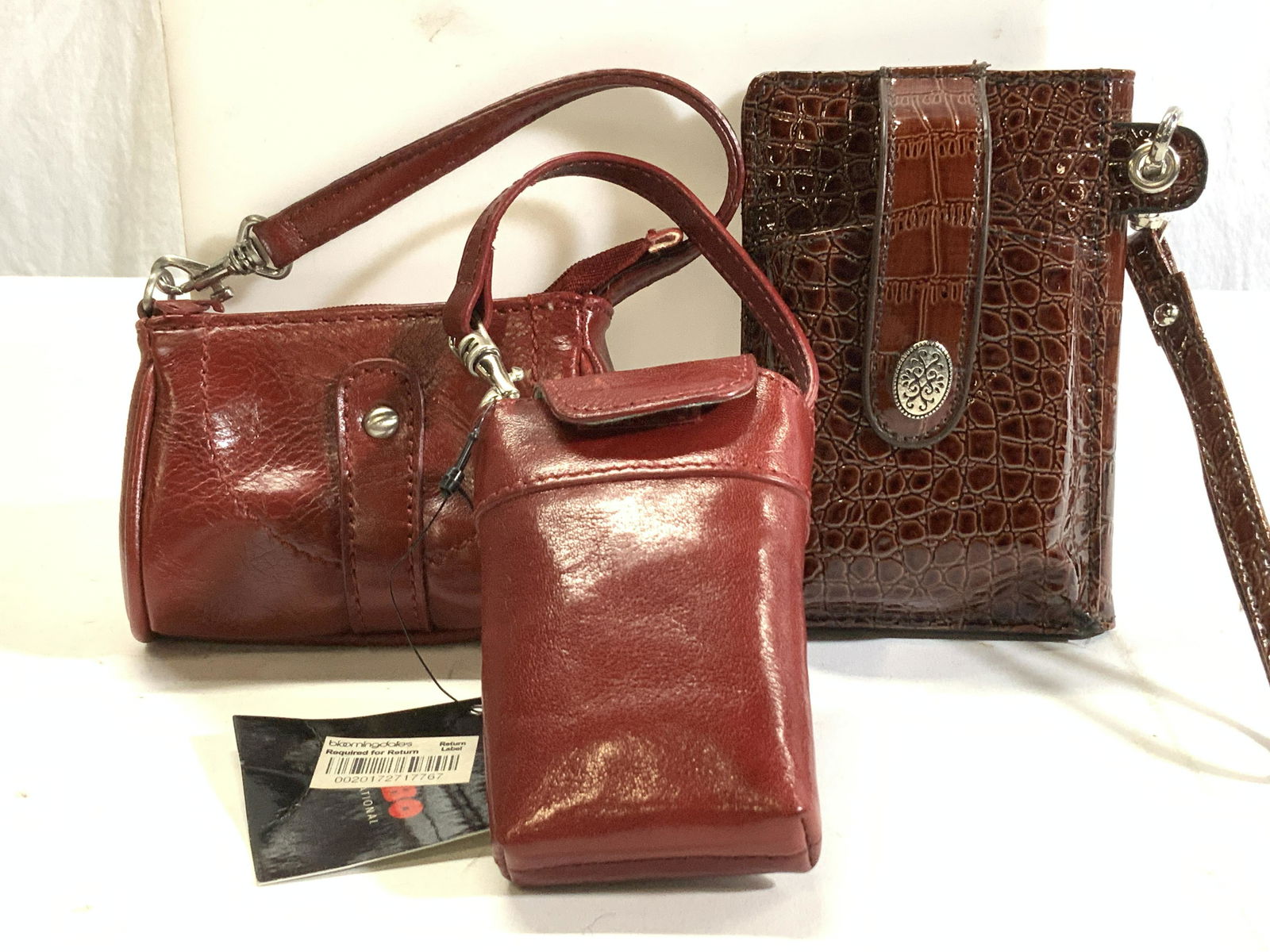 Leather, Faux Croc Minaudiere Purses, 3 New (1 of 7)