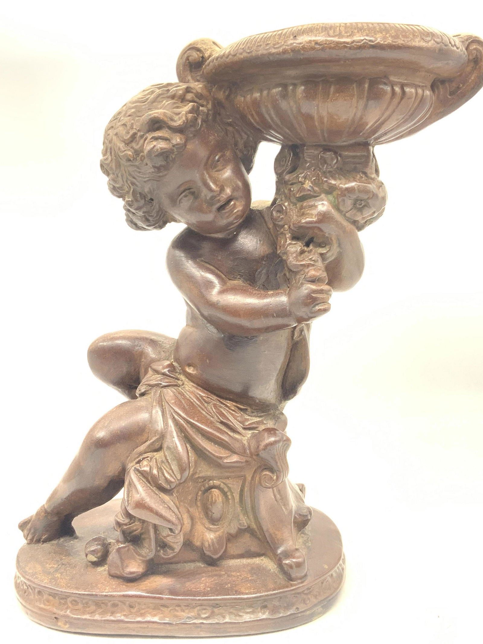Classical Style Ceramic Child Sculpture (1 of 11)