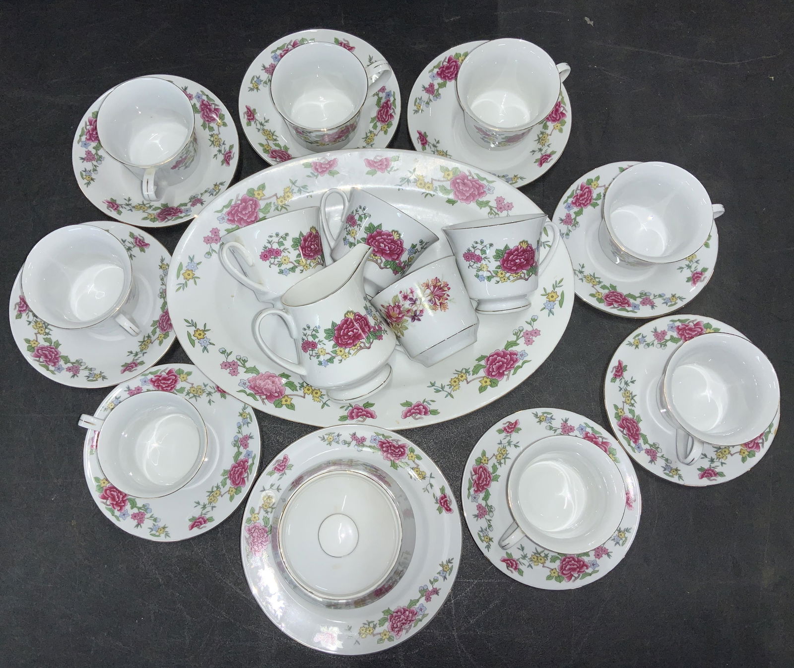 Set 26 Famille Rose Asian Chinaware (1 of 7)