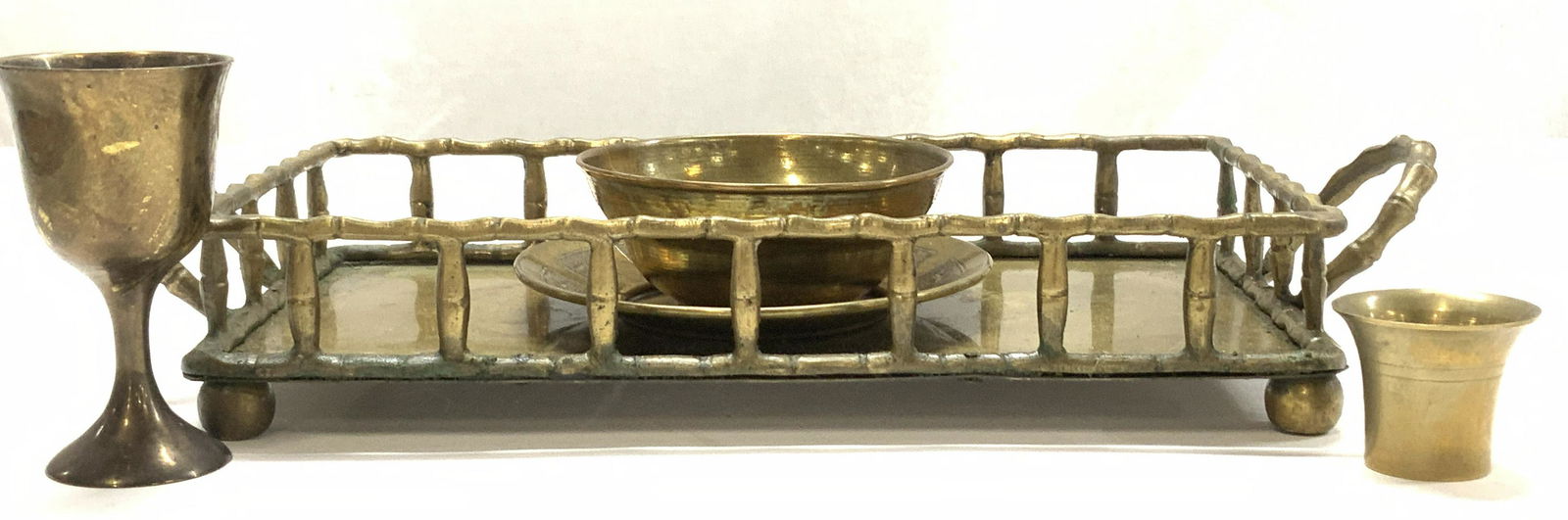 Grp 5 Desktop/ Table Brass Tray & Accessories (1 of 6)