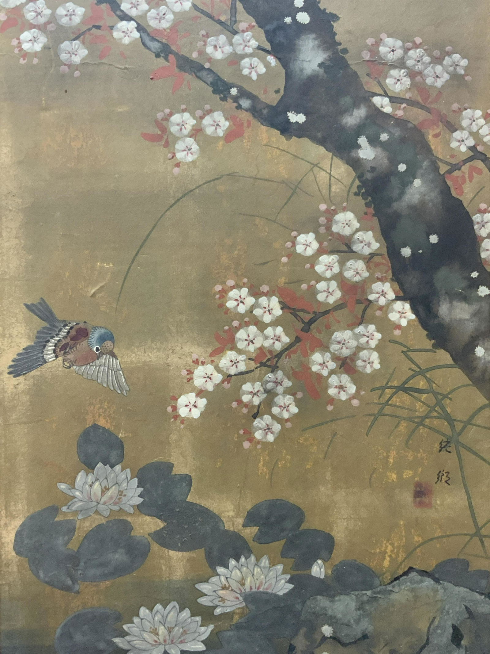 Signed Hand Painted Asian Art On Paper (1 of 11)