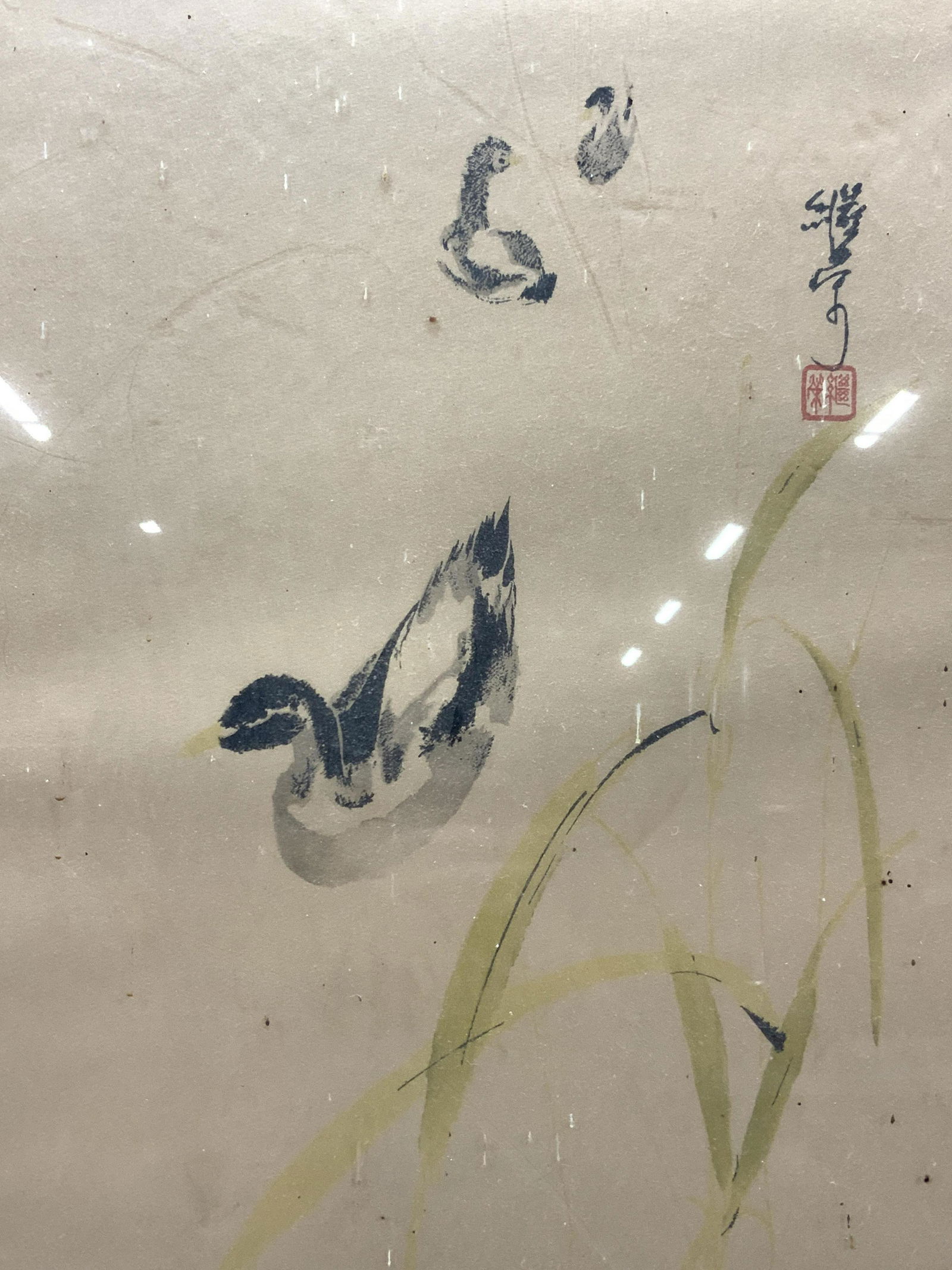 Stamped Duck Asian Style Silk Screen (1 of 8)