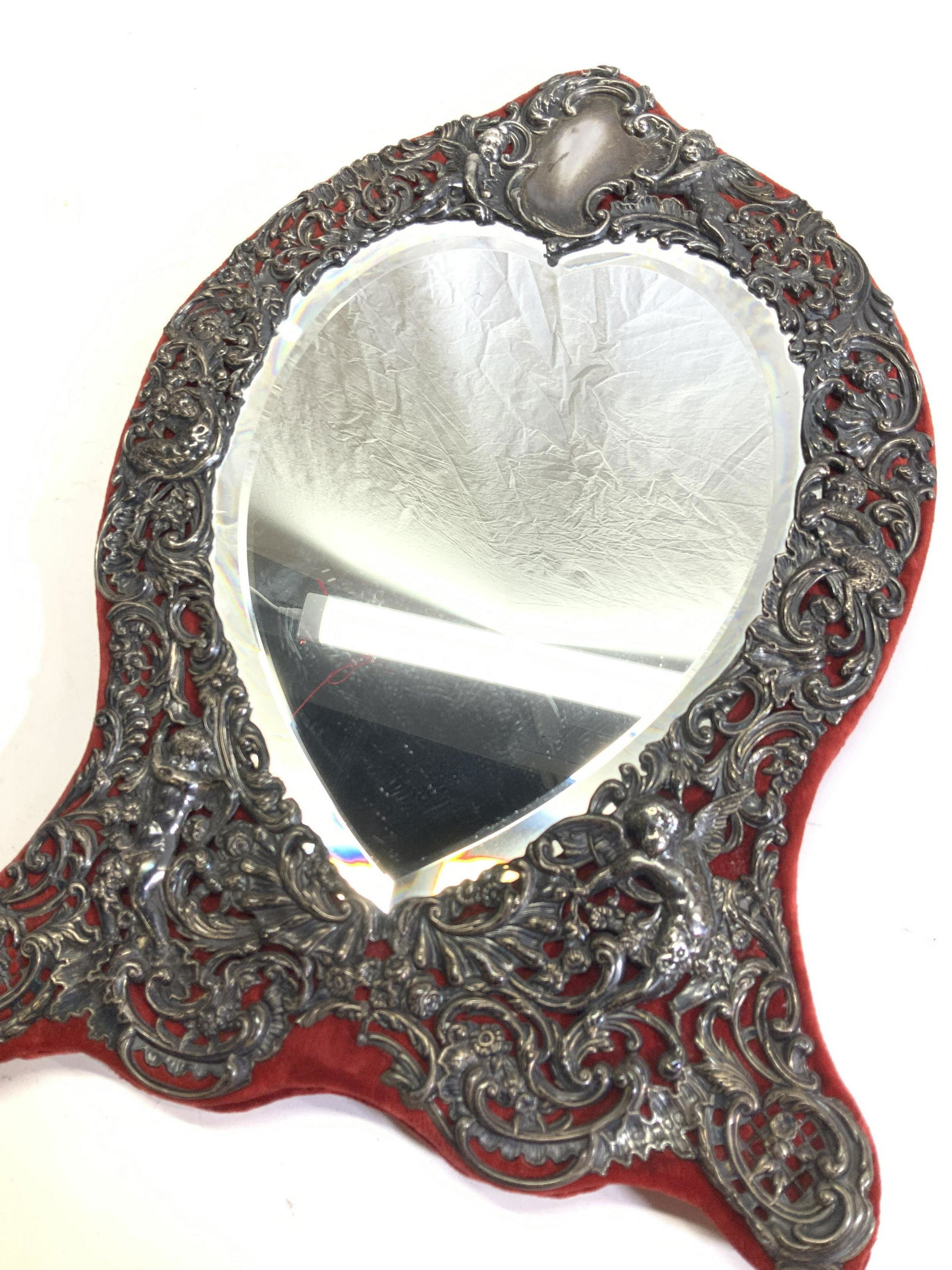 Antique Chawner Sterling Silver Mirror England (1 of 12)