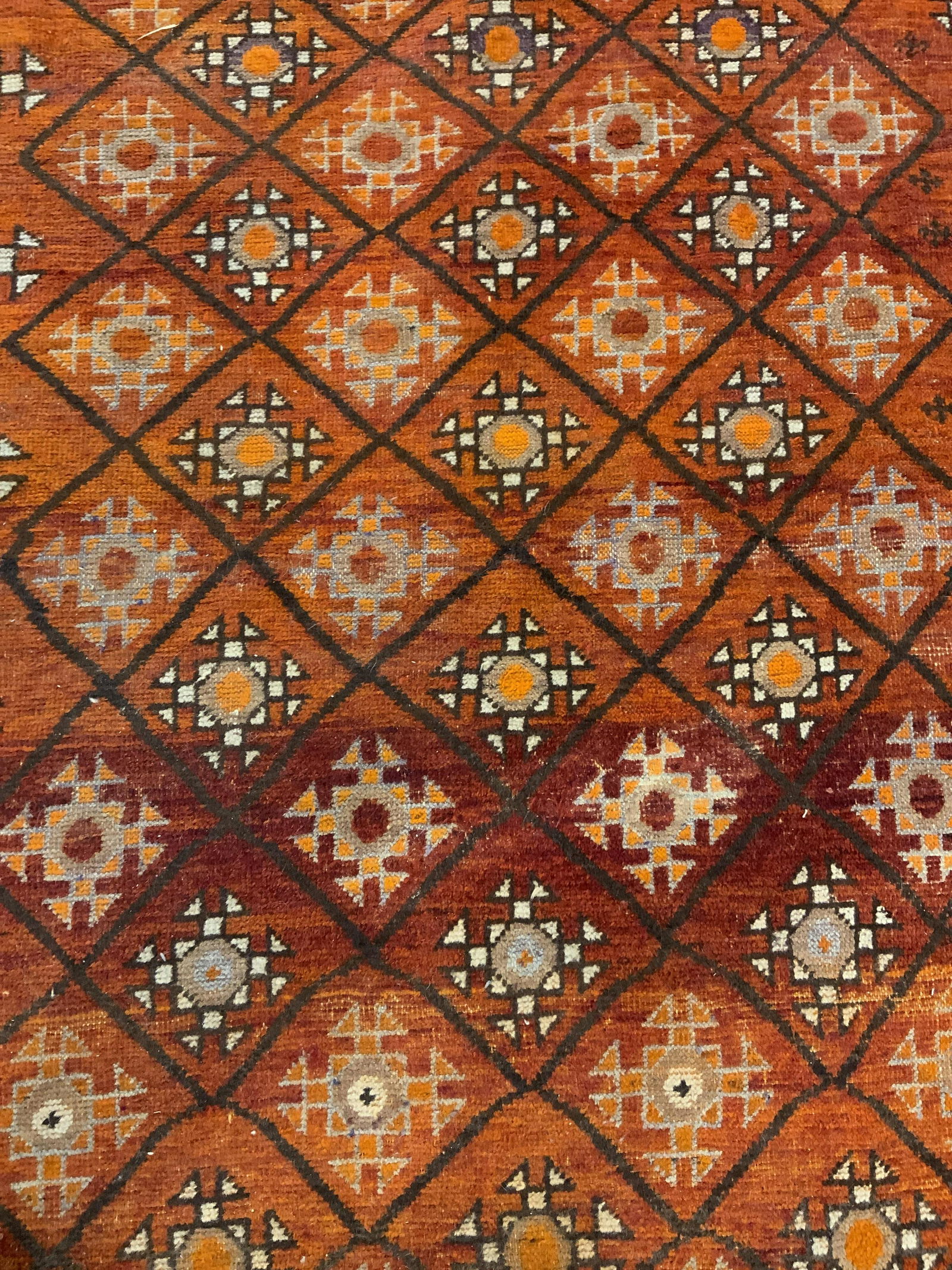 Vintage Handmade Moroccan Wool Area Rug (1 of 7)