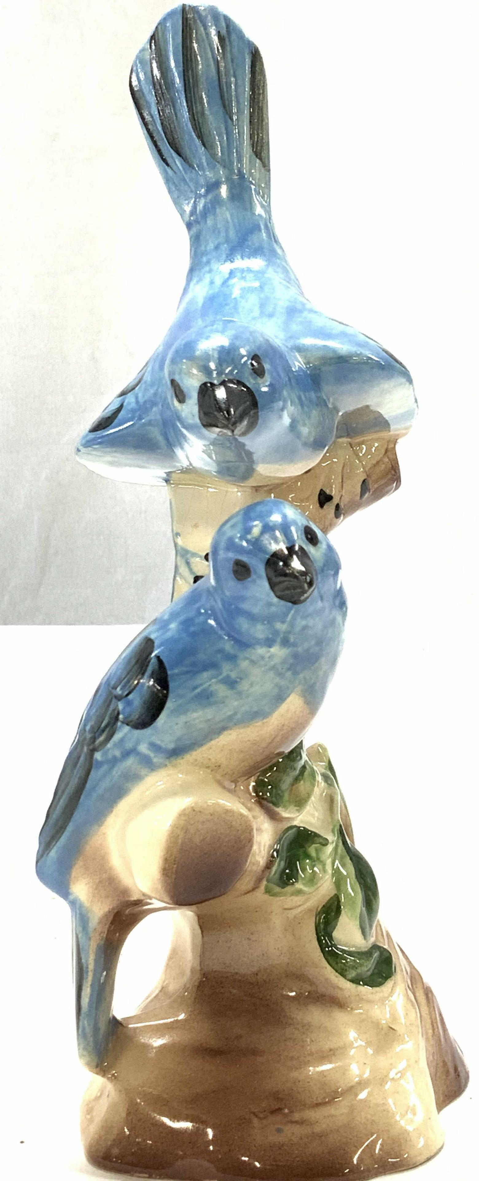 Mid Century Blue Bird Porcelain Figural, Calif. (1 of 7)