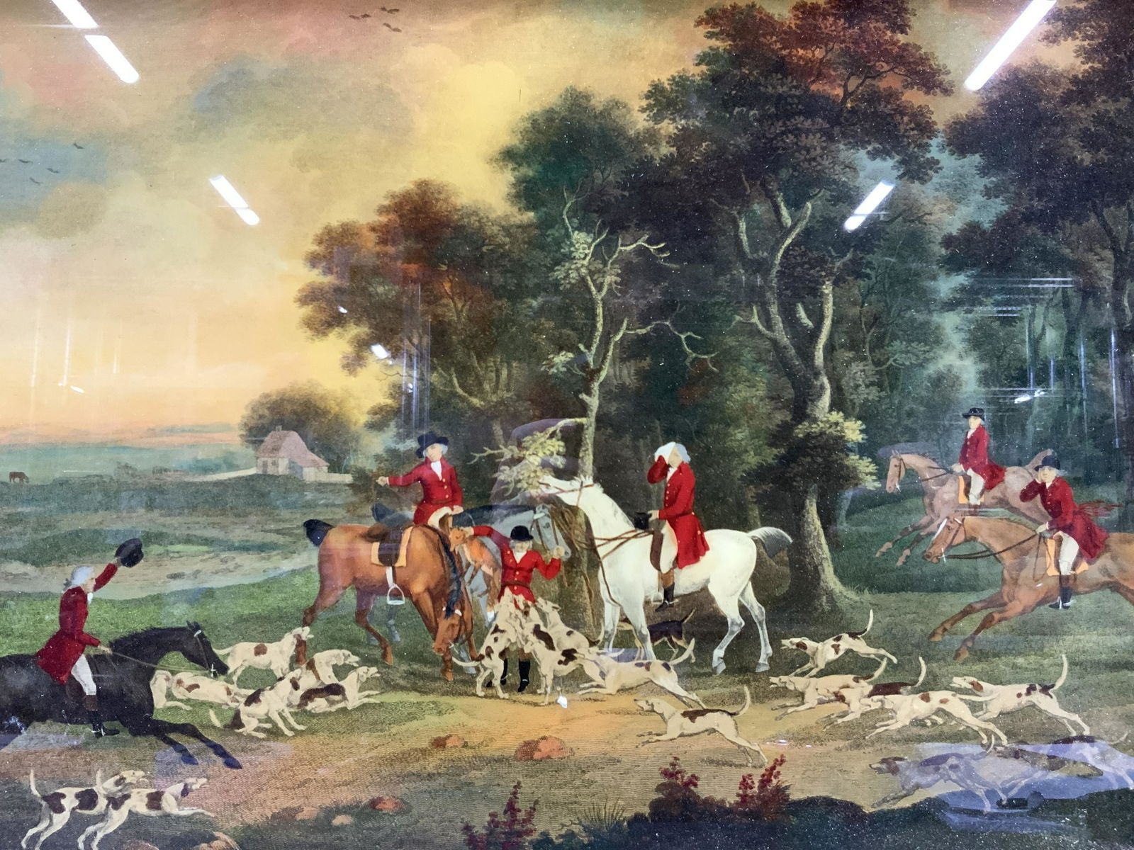 Imperial Studios Reverse Glass Painting Of Etching (1 of 10)