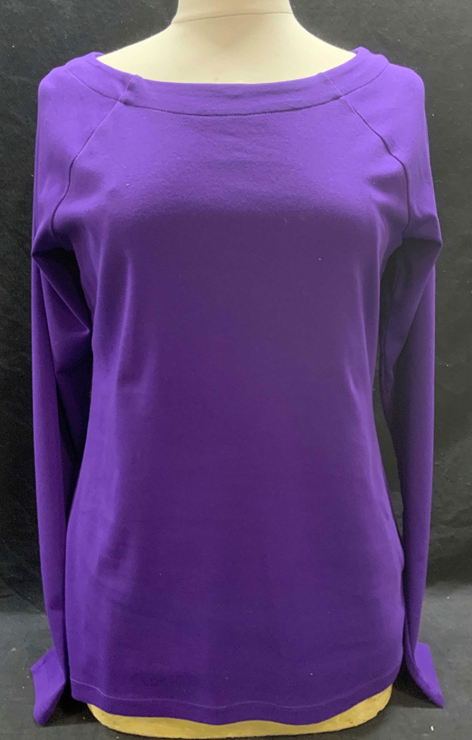 RALPH LAUREN Purple Boatneck Top (1 of 6)