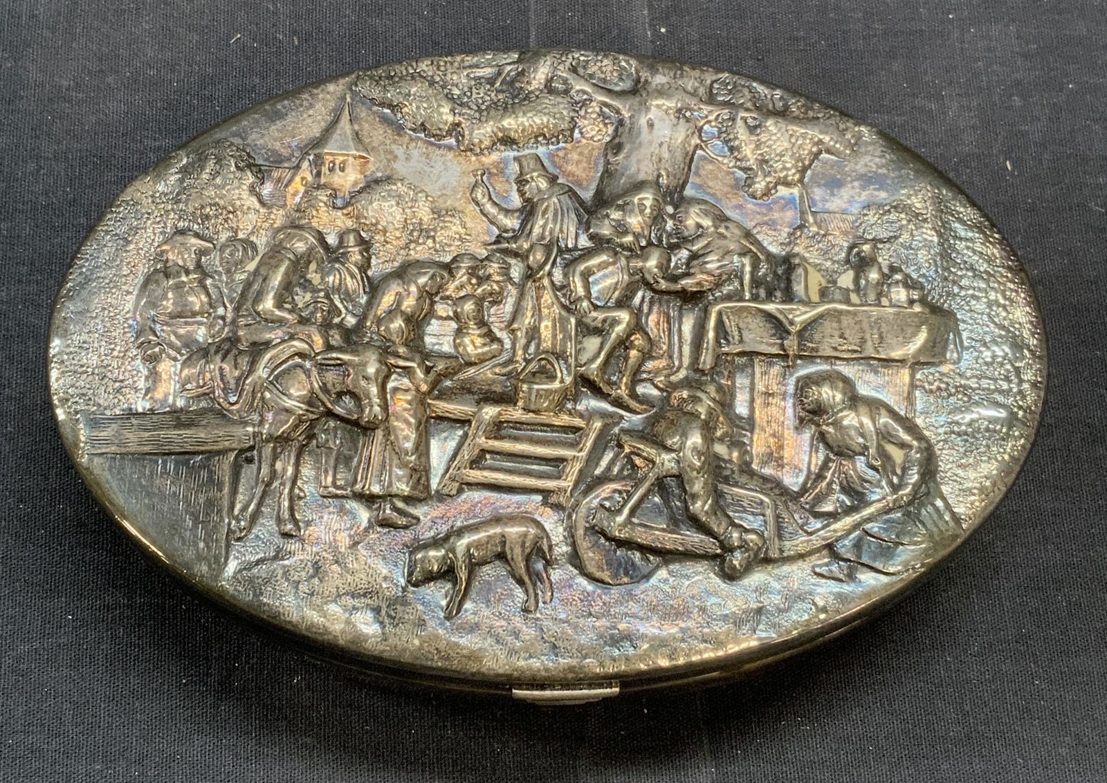 Vintage HANS JENSEN Silver Plate Jewelry Box (1 of 9)