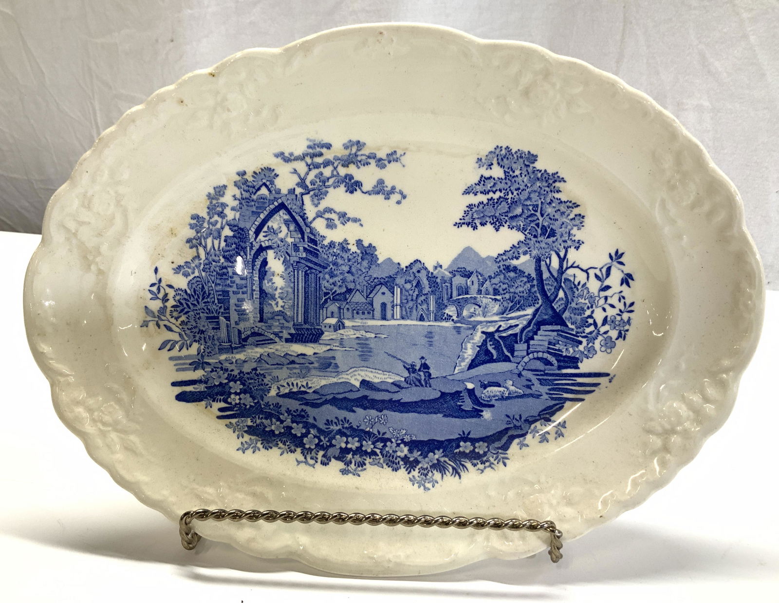 English Abbey Transferware Victorian Plate,England (1 of 6)
