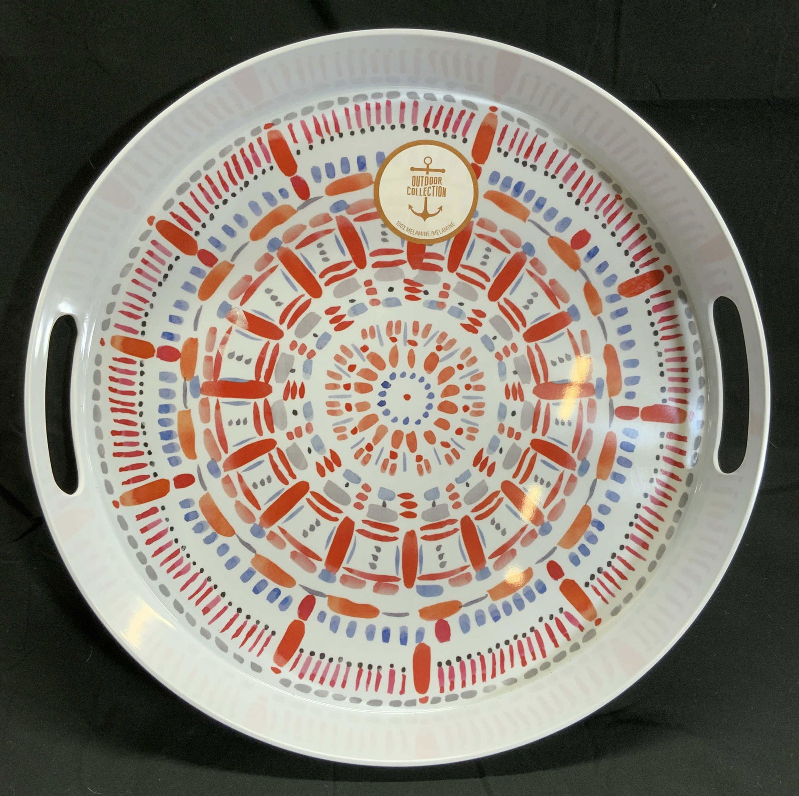 OUTDOOR COLLECTION Melamine Serving Tray W Handles (1 of 6)