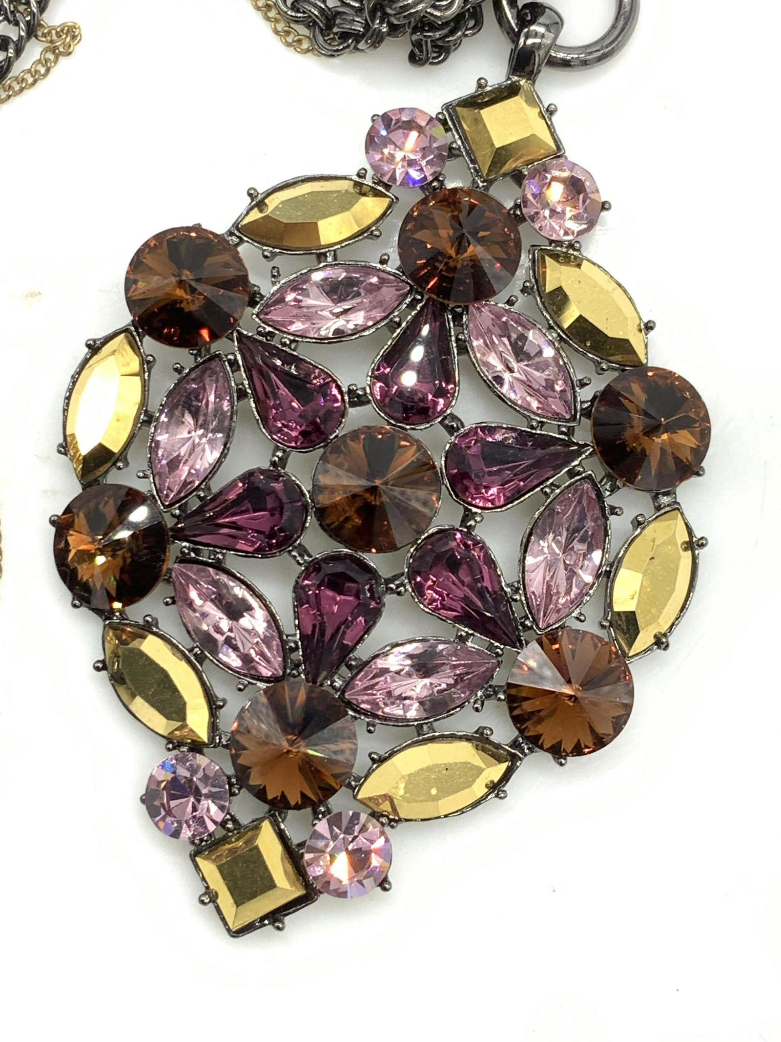 Aurora Borealis Statement Pendant Necklace (1 of 5)