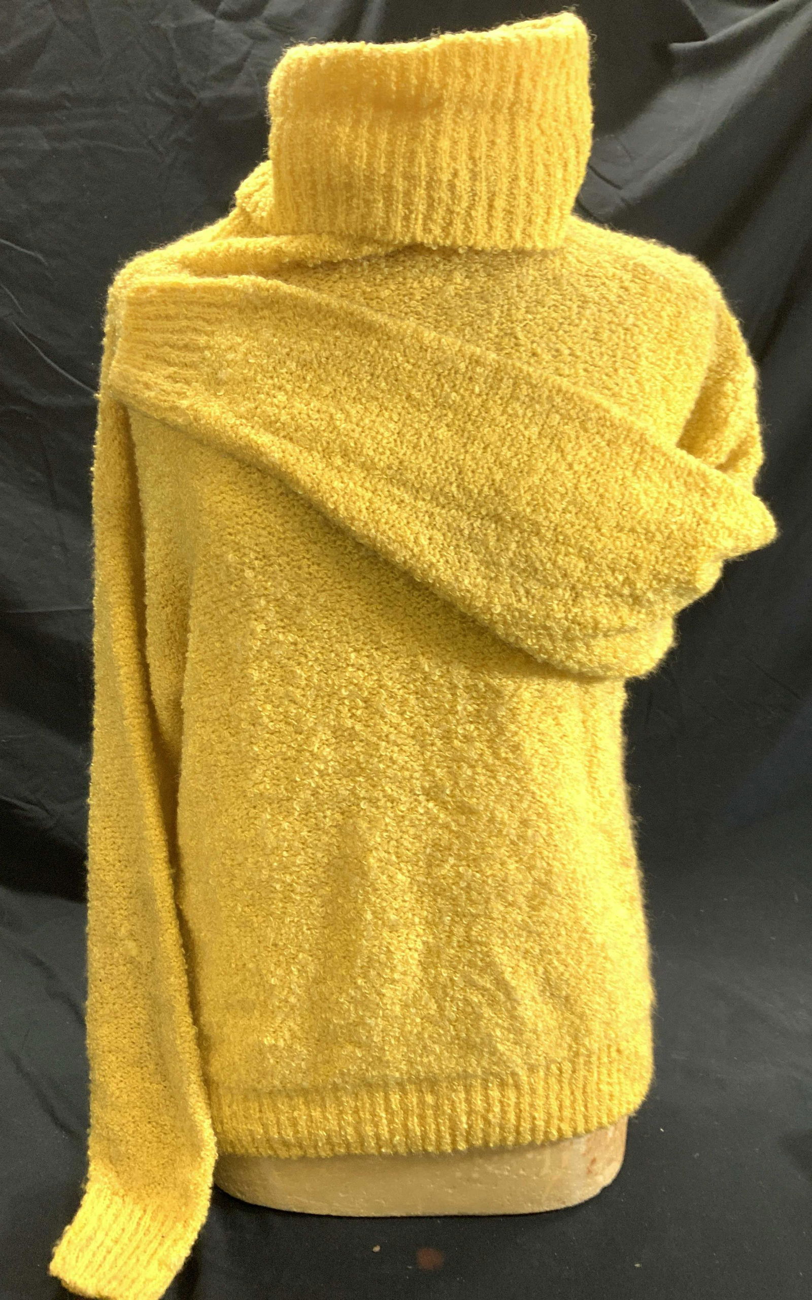 The Import Workshop Turtleneck Sweater: Bright Sunflower yellow acrylic long sleeve turtleneck sweater. made in Taiwan. Labeled Designer. Size Medium. vintage garment. Vintage Sweater, Vintage wear, Sweater, Yellow Turtleneck Sweater, Estat