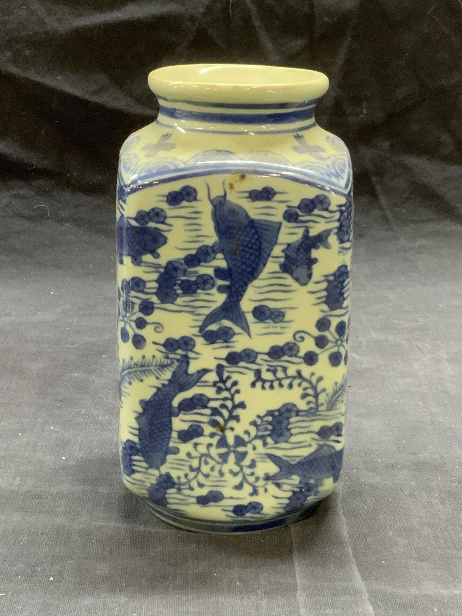 Vintage Chinese Celadon Koi Fish Vase (1 of 6)