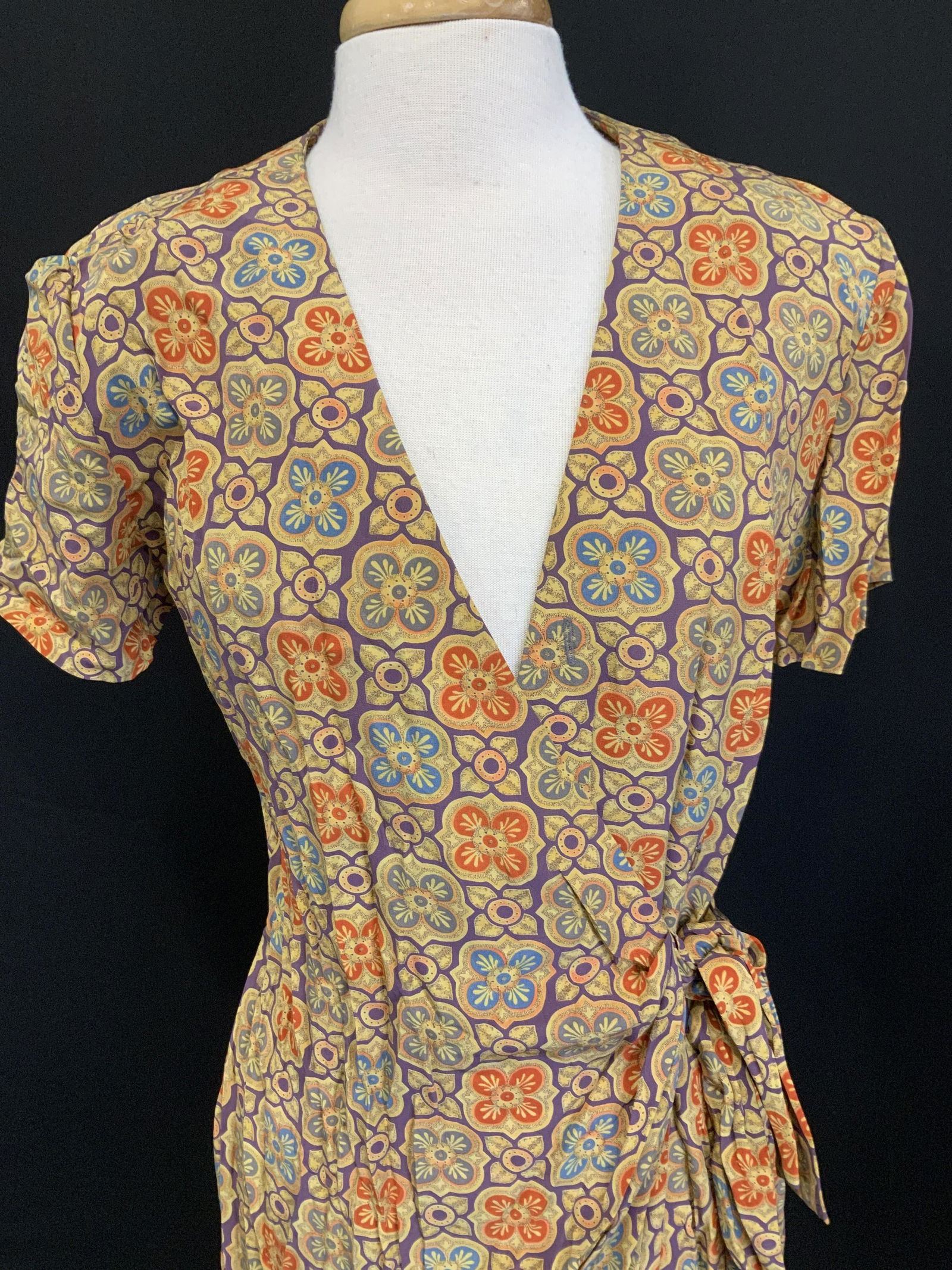 Adrianna Papell Silk Wrap Dress (1 of 6)