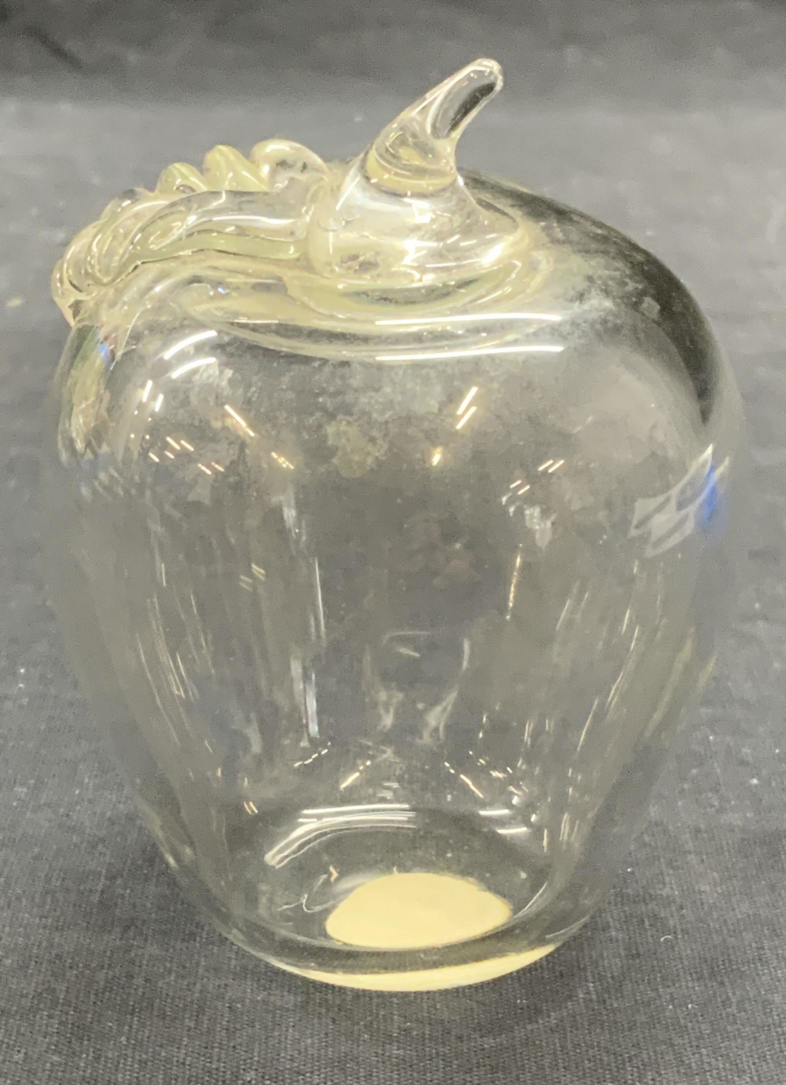 Vtg PRINCESS HOUSE Hand Blown Glass Apple (1 of 6)