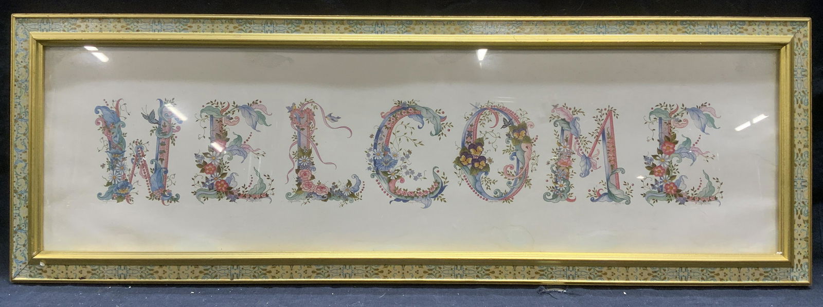 Laquita Framed Floral Welcome Lithograph (1 of 8)