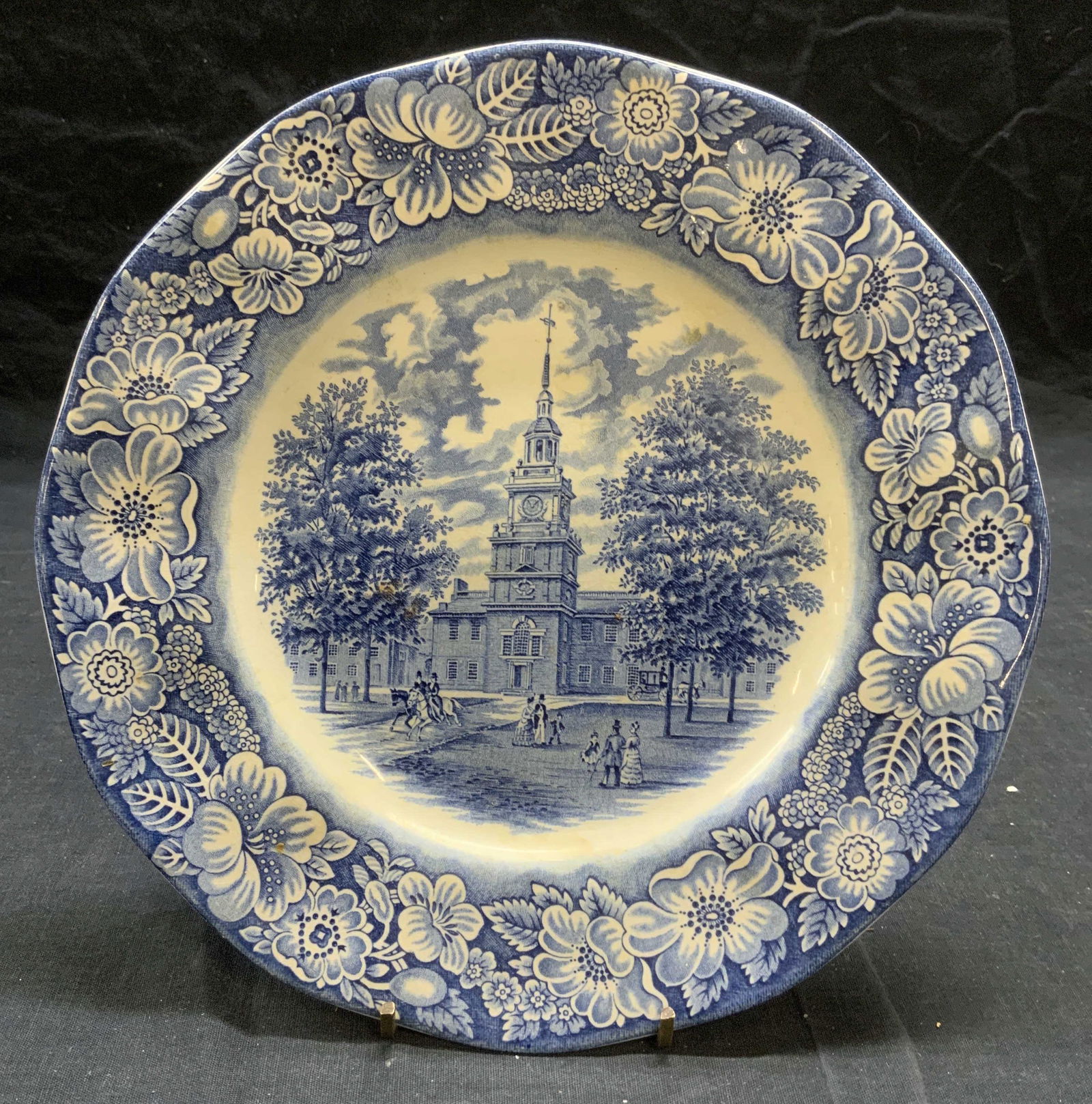 Liberty Blue Staffordshire Ironstone Plate (1 of 6)