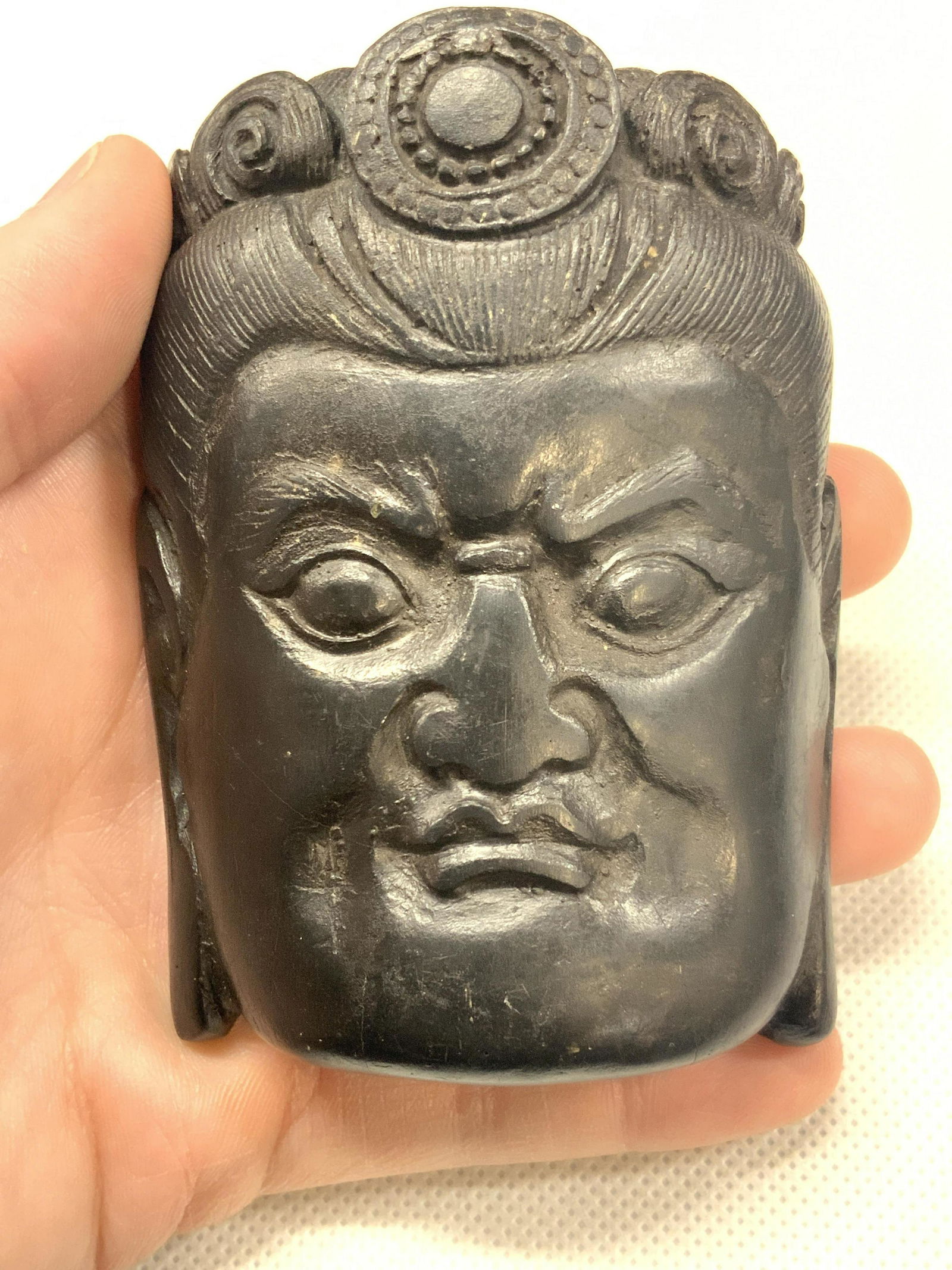 Double Sided Hand Carved Buddhist Deity (1 of 8)