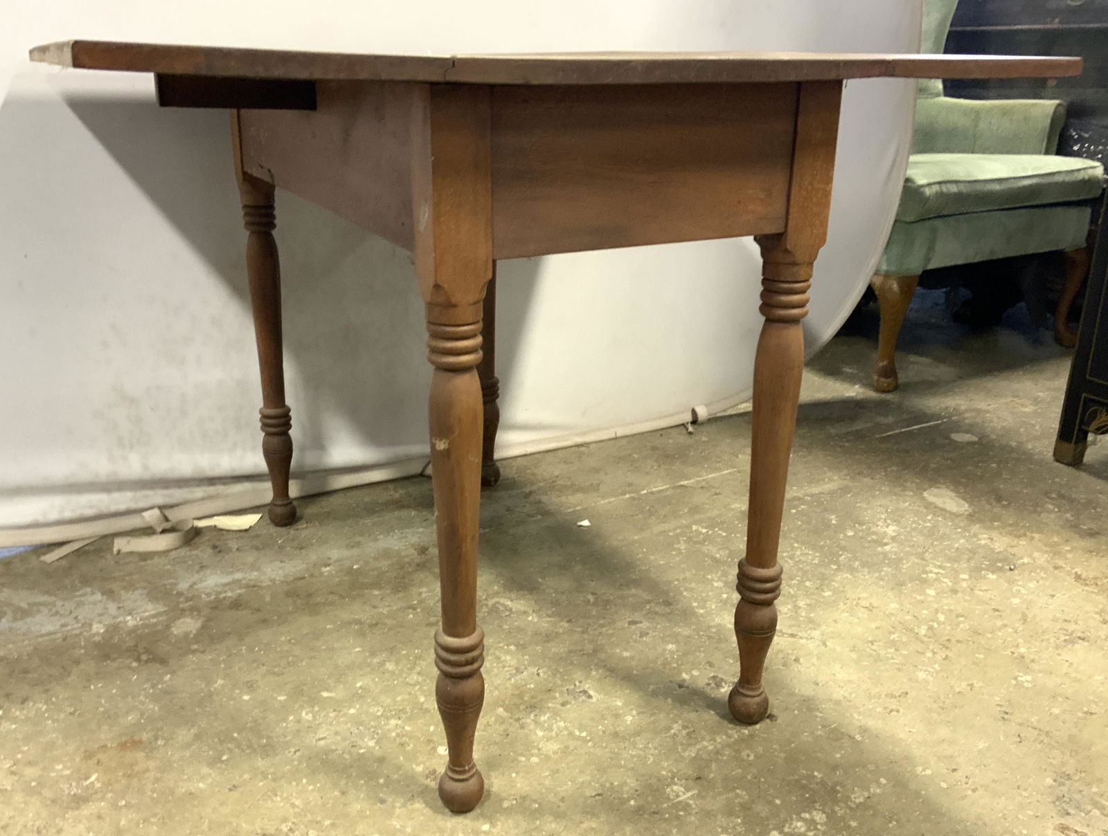 Vintage Wooden Drop Leaf Table (1 of 7)