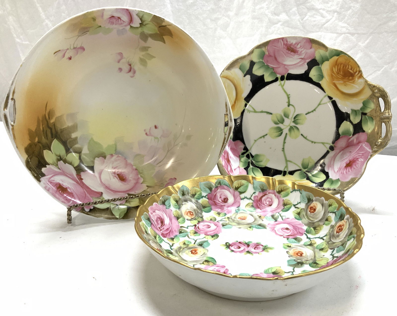 Lot 3 Hand Painted Porcelain Bowls, Japan (1 of 8)