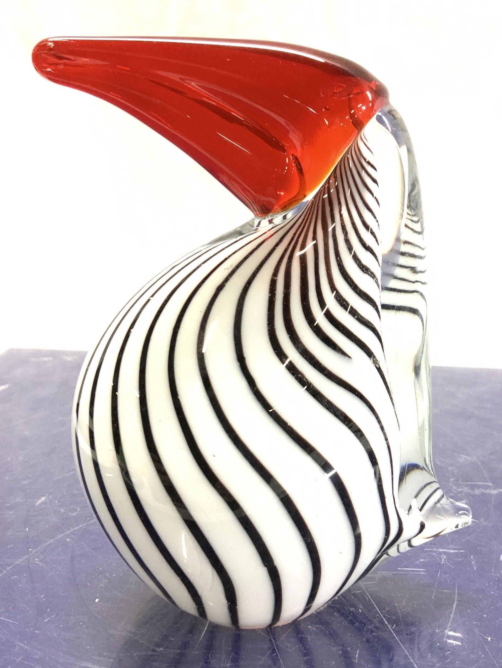 Murano Style Art Glass Bird Paperweight (1 of 6)