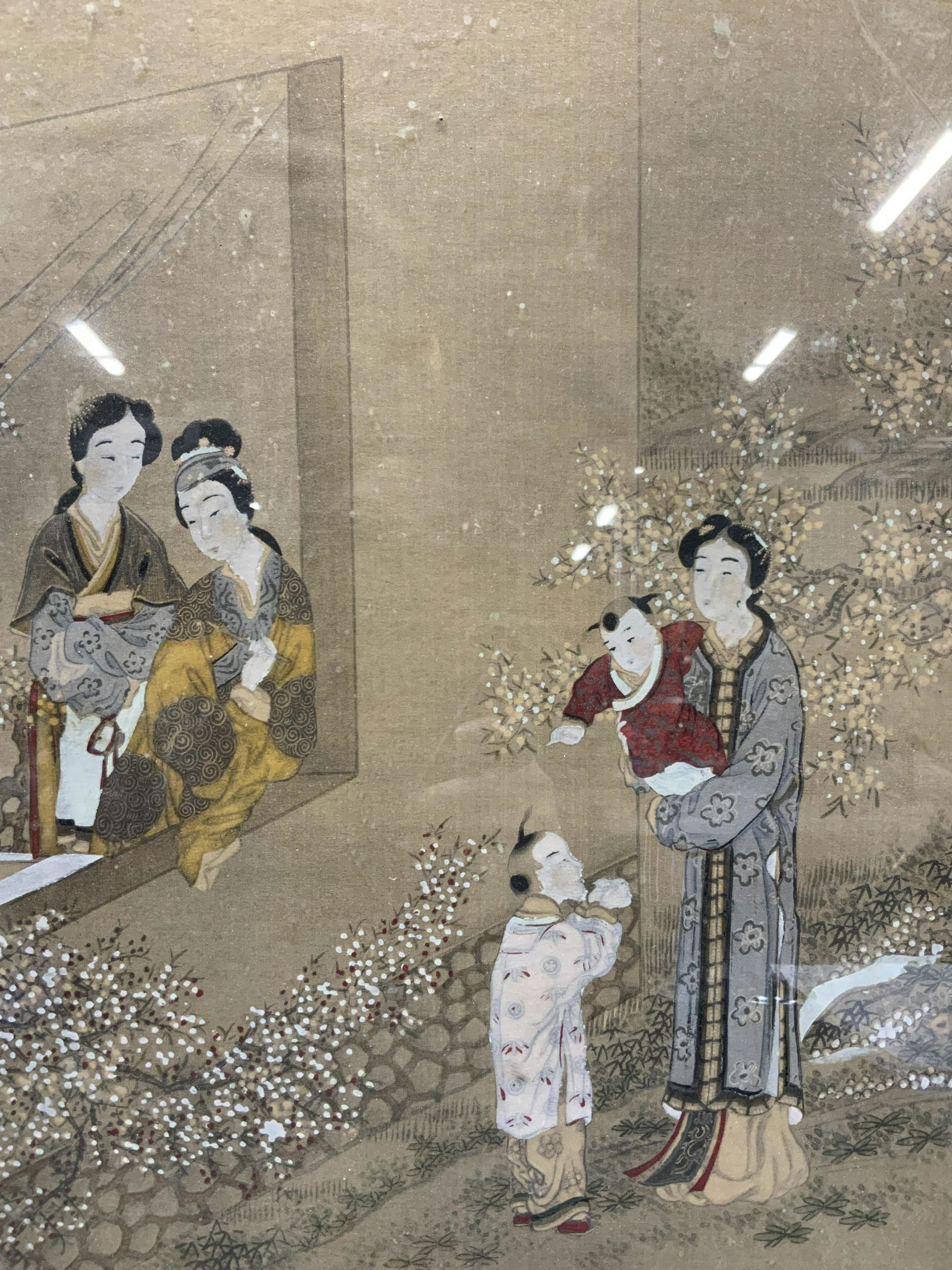 Asian Wood Block Art W Hand Painted Detailing (1 of 10)