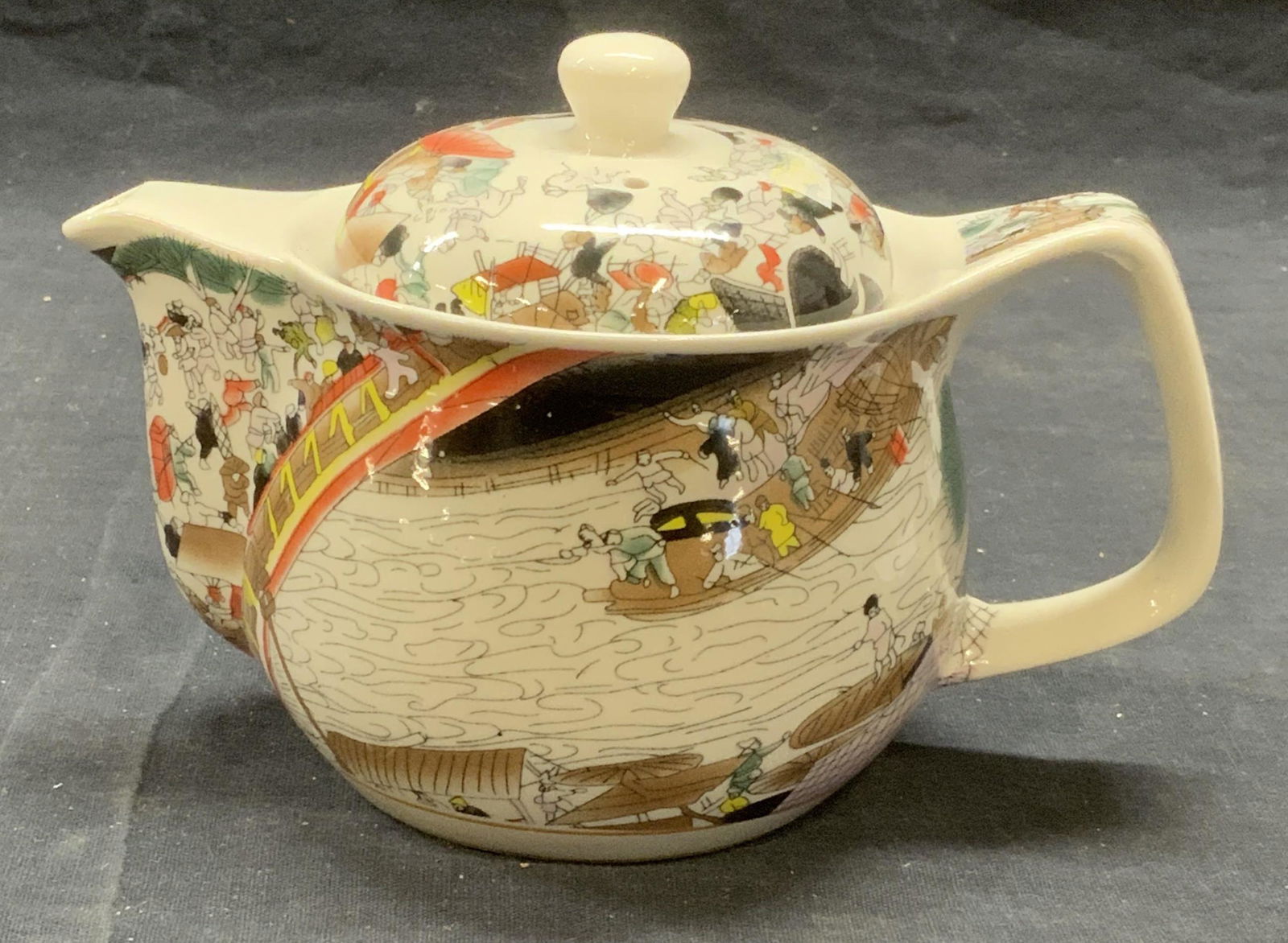 Vintage Signed Asian Ceramic Teapot (1 of 7)