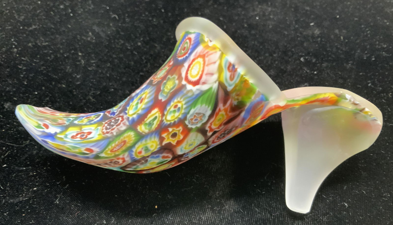 Millefiori Art Glass High Heel Shoe Paperweight (1 of 7)