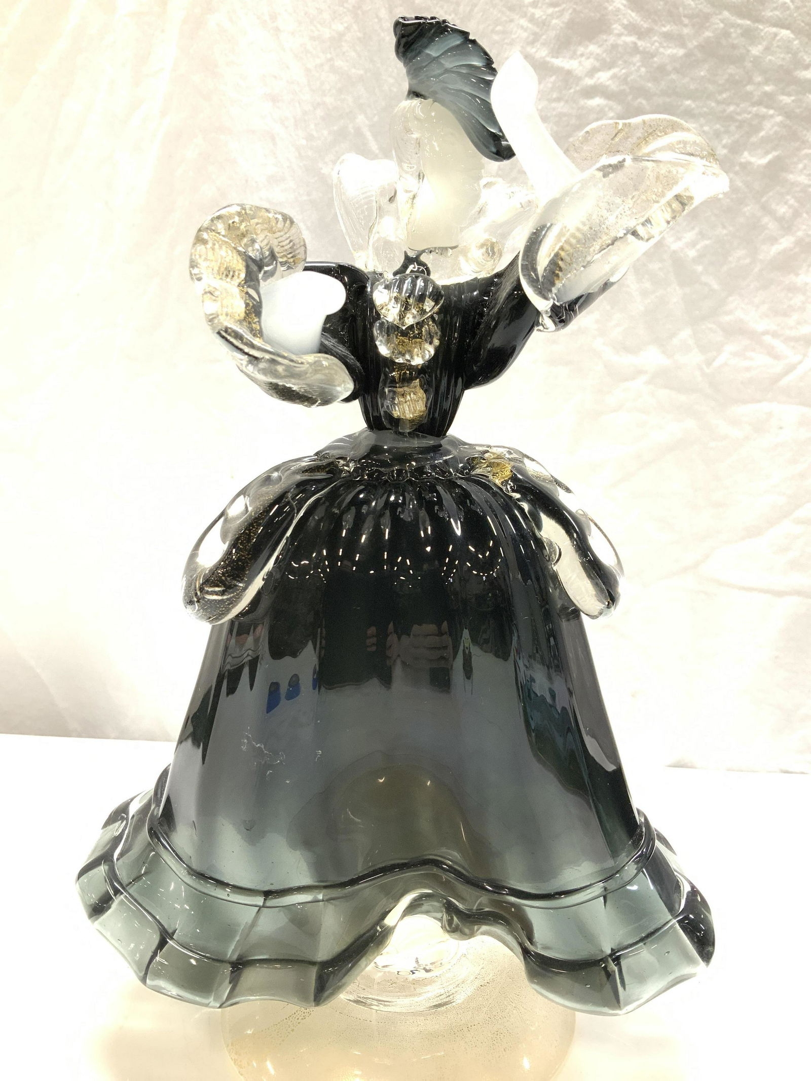 Hand Blown Art Glass Opera Singer Sculpture (1 of 6)