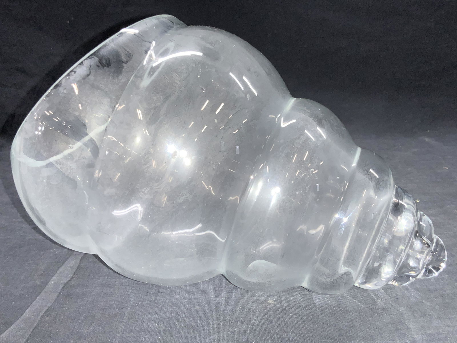 Thick Walled Glass Shell Vessel XL (1 of 7)