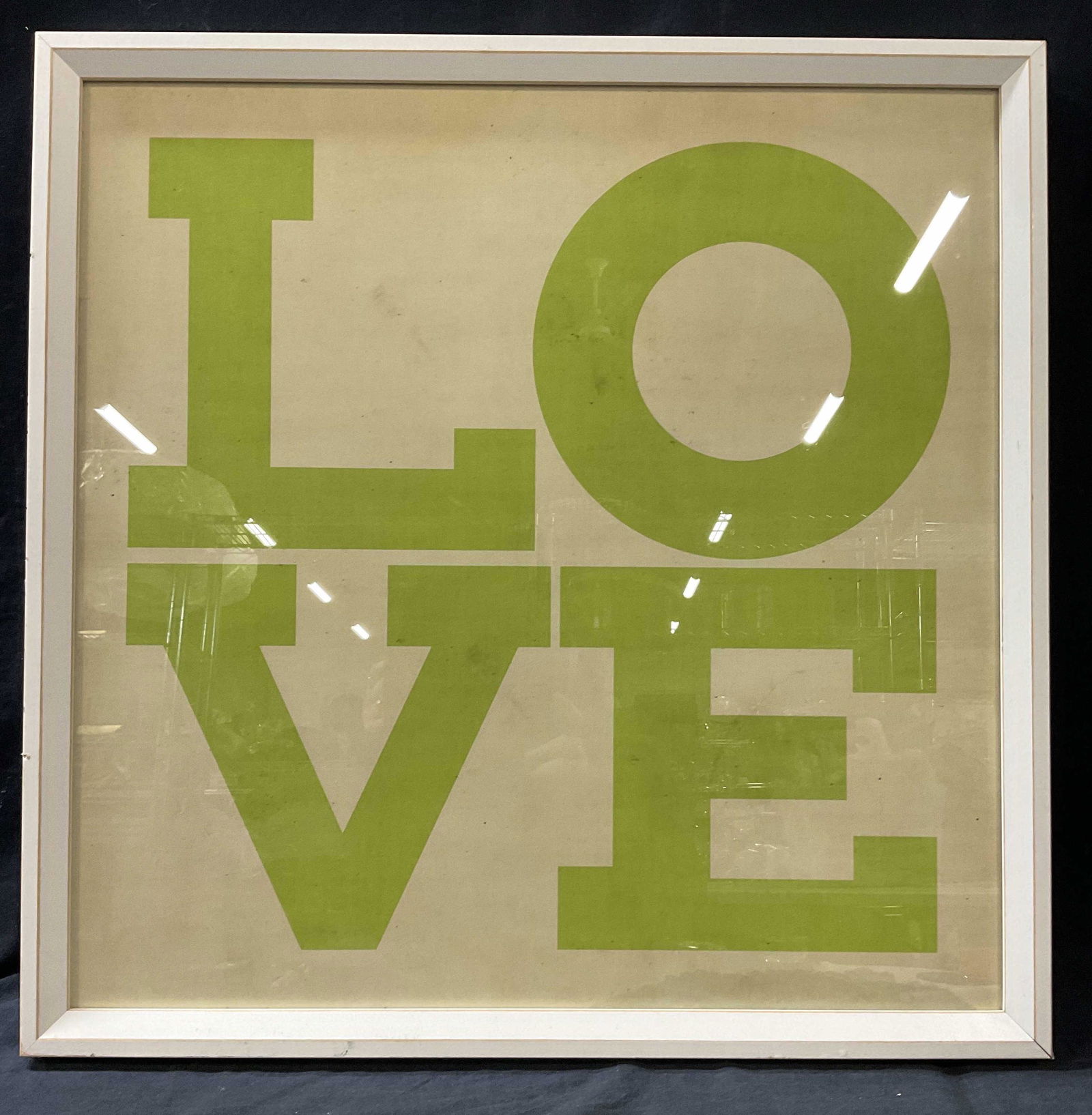 Green LOVE Framed Lithograph, Isabel Harvey (1 of 7)