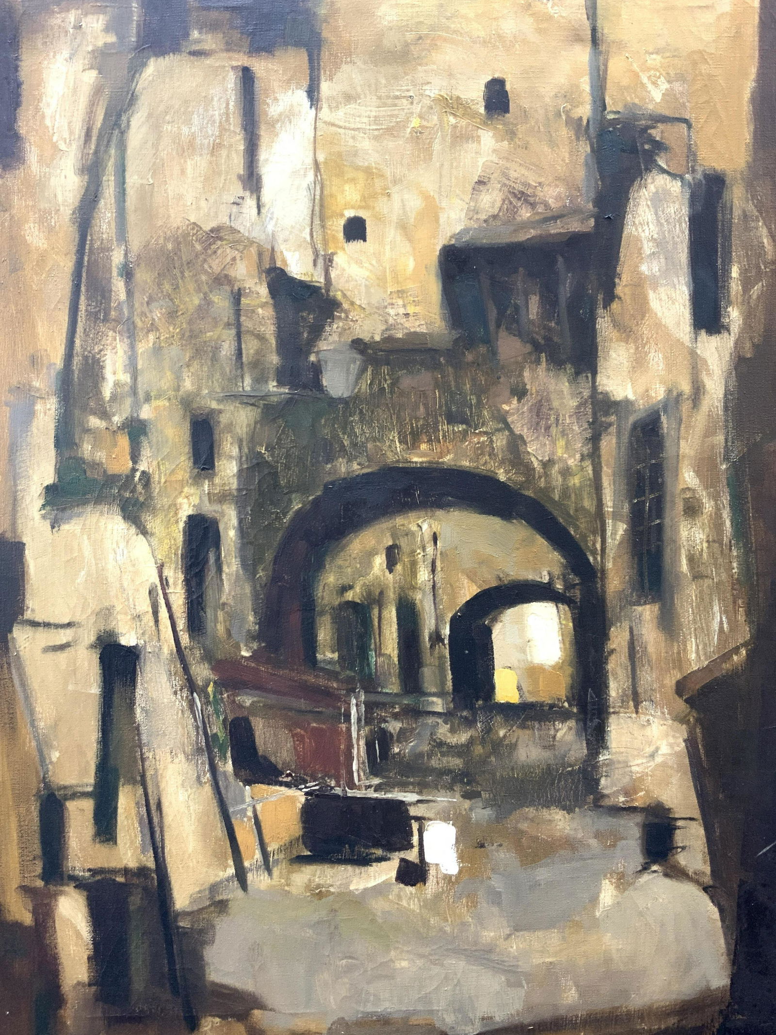 Signed Impressionist Style Street Painting (1 of 9)