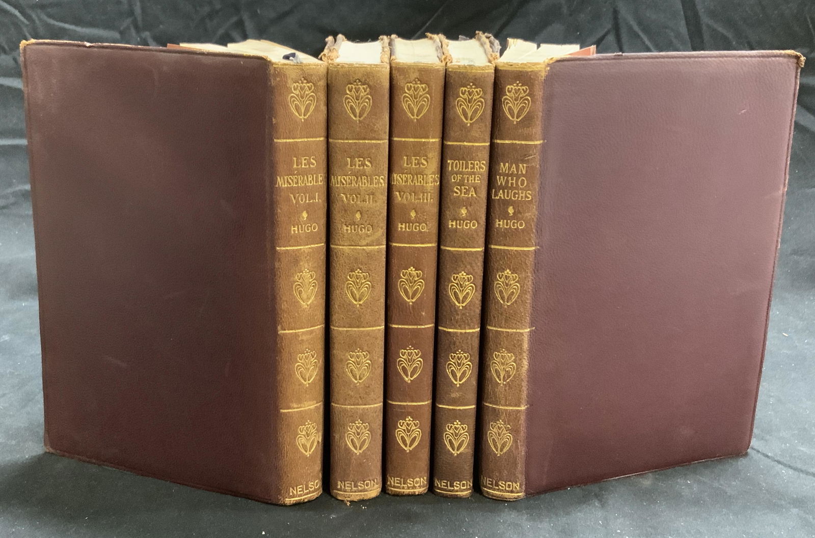 Set 5 Antique Victor Hugo Books, Les Mis (1 of 11)