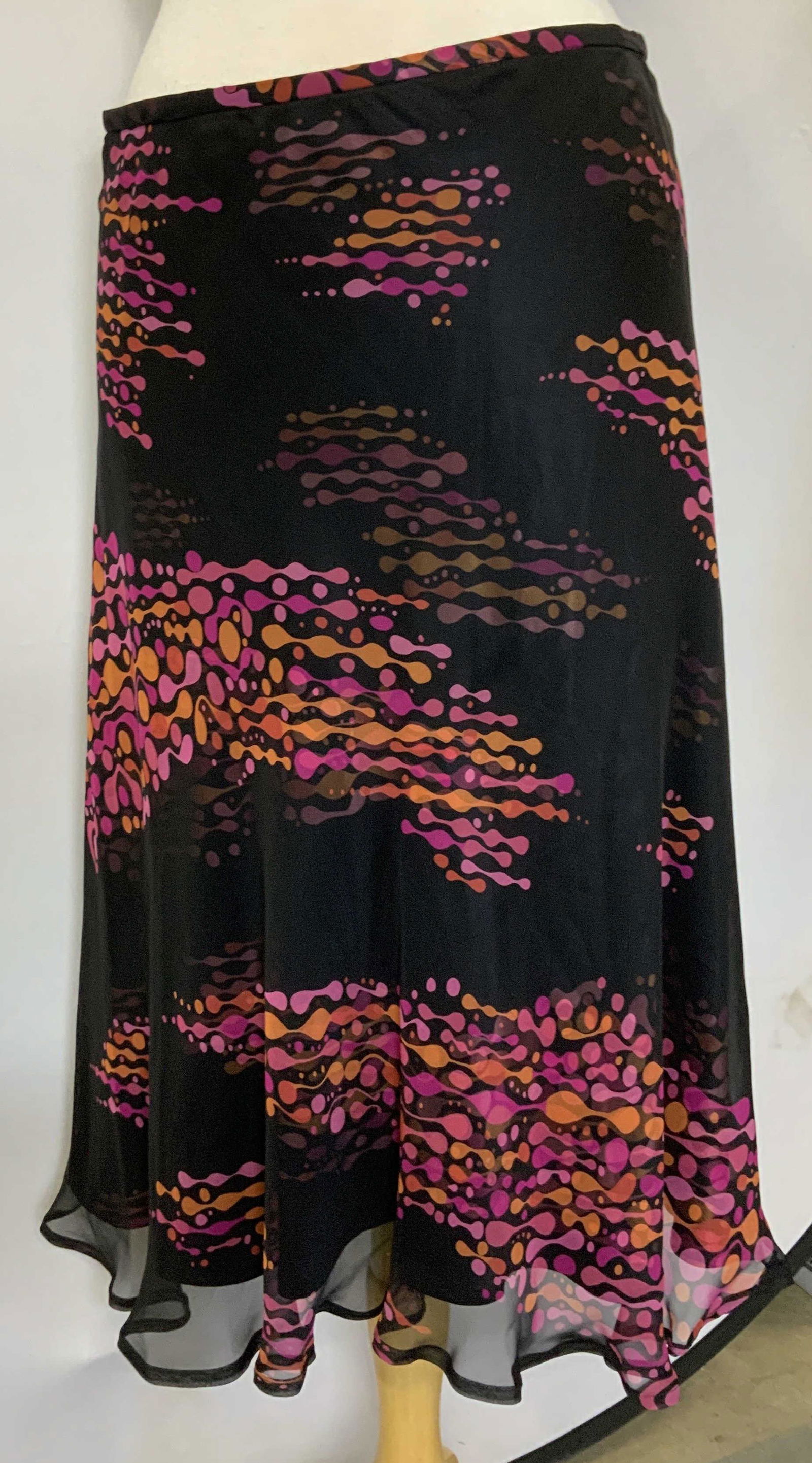 Jerome LHILLIER Calf Length Silk Skirt, France (1 of 6)