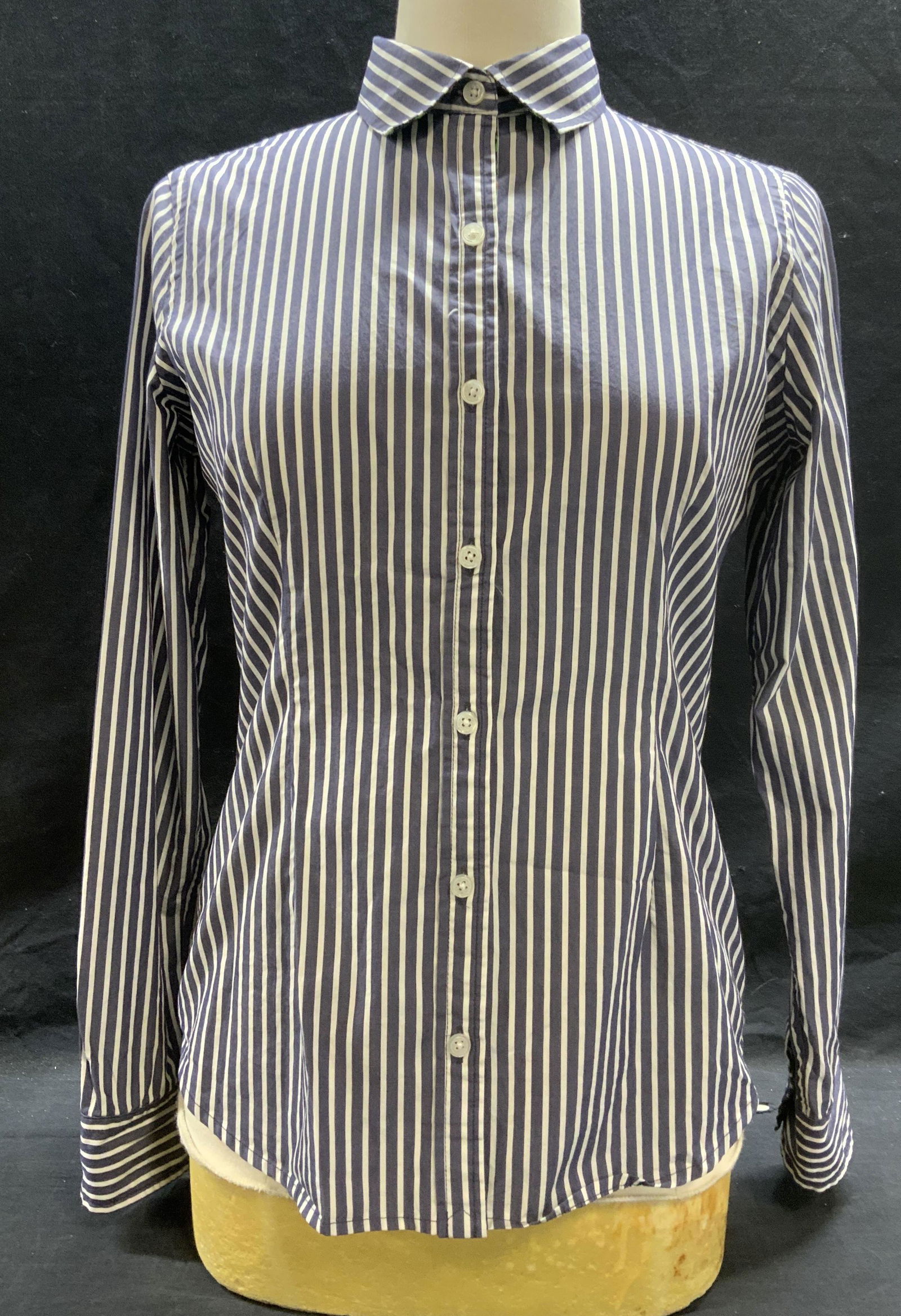 C WONDER Blue Stripe Button Up Shirt (1 of 7)